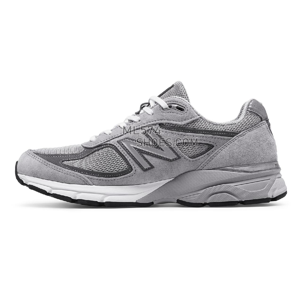 New Balance Mens 990v4 Made in US - Men's 990 - Running Grey with Castlerock - M990GL4