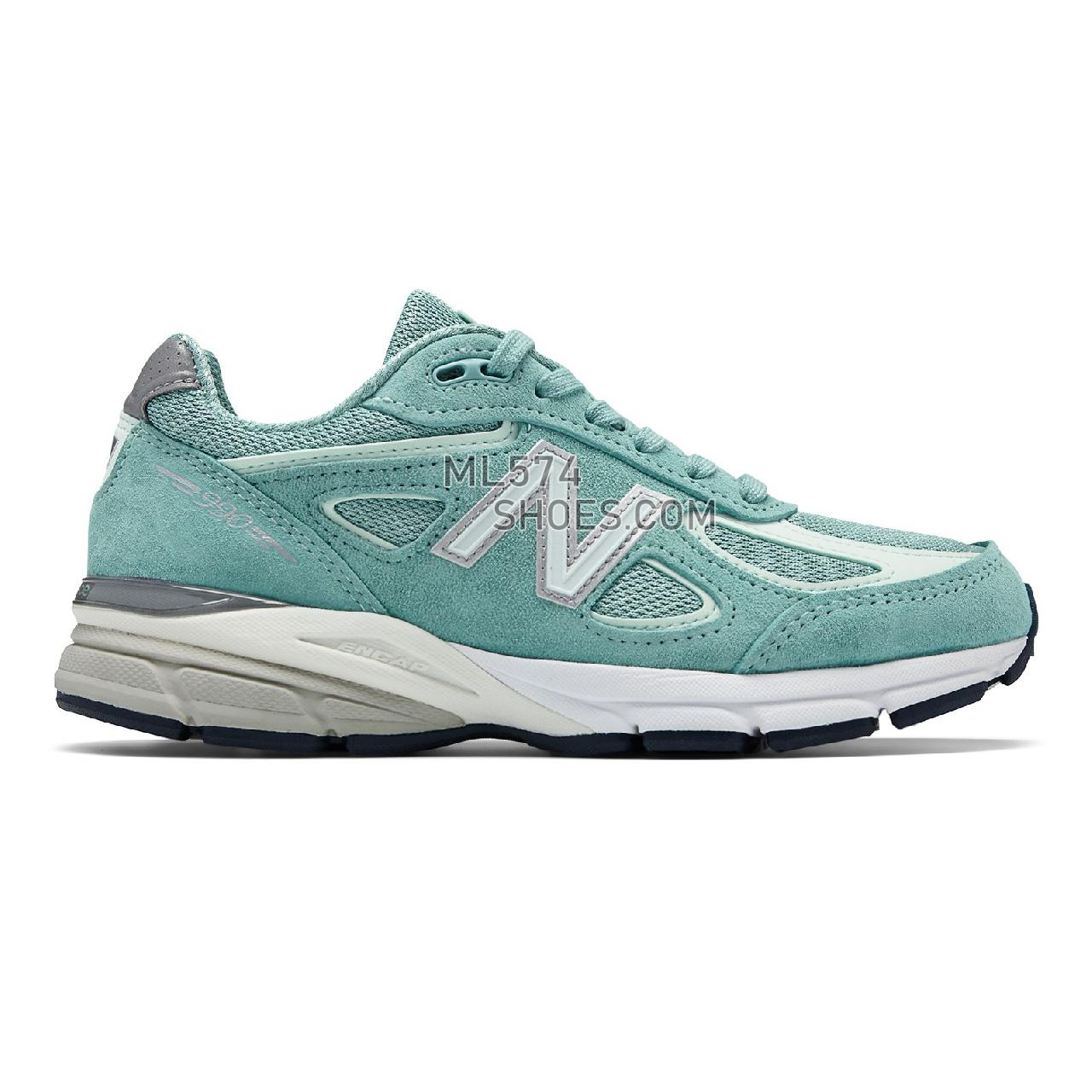 New Balance Mens 990v4 Made in US - Men's 990 - Running Mineral Sage with Seafoam - M990MS4