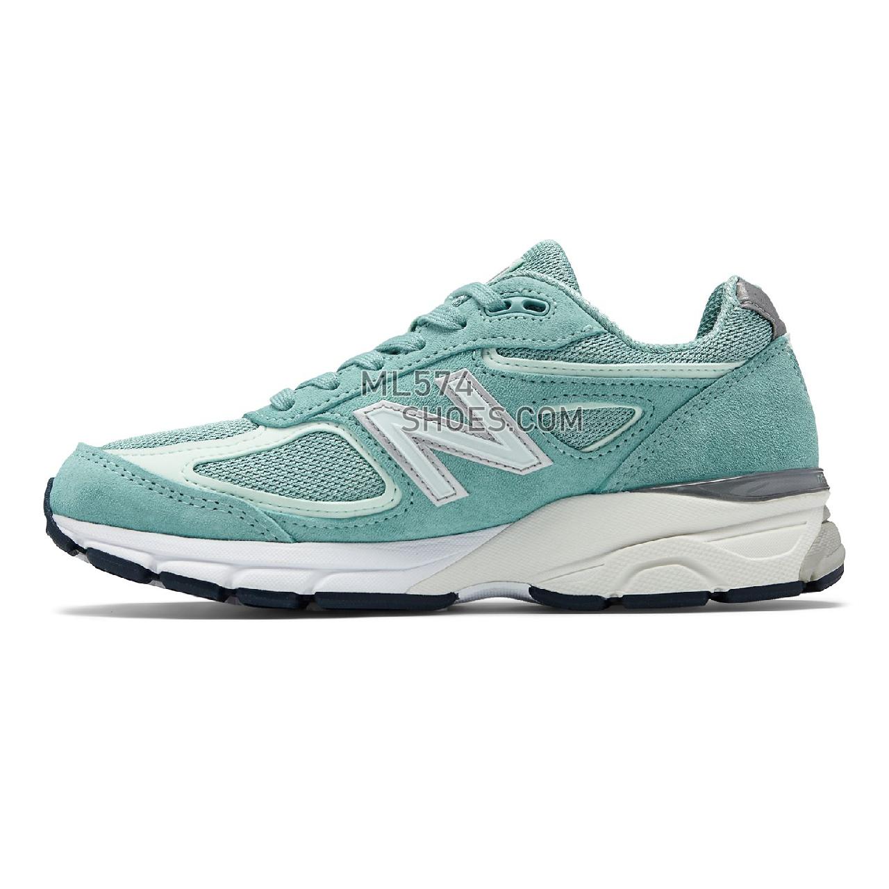New Balance Mens 990v4 Made in US - Men's 990 - Running Mineral Sage with Seafoam - M990MS4