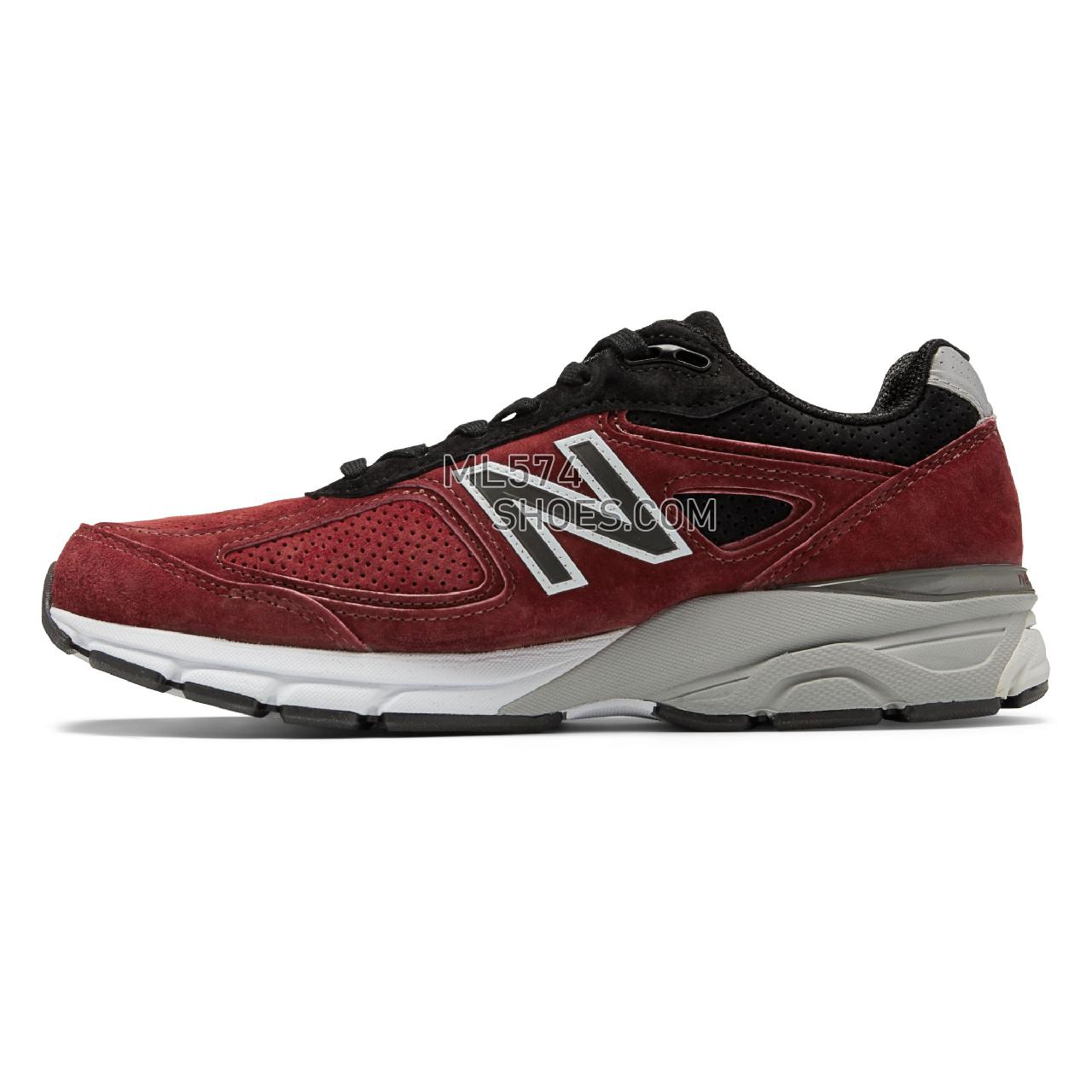 New Balance Mens 990v4 Made in US - Men's 990 - Running Mercury Red with Black - M990RB4
