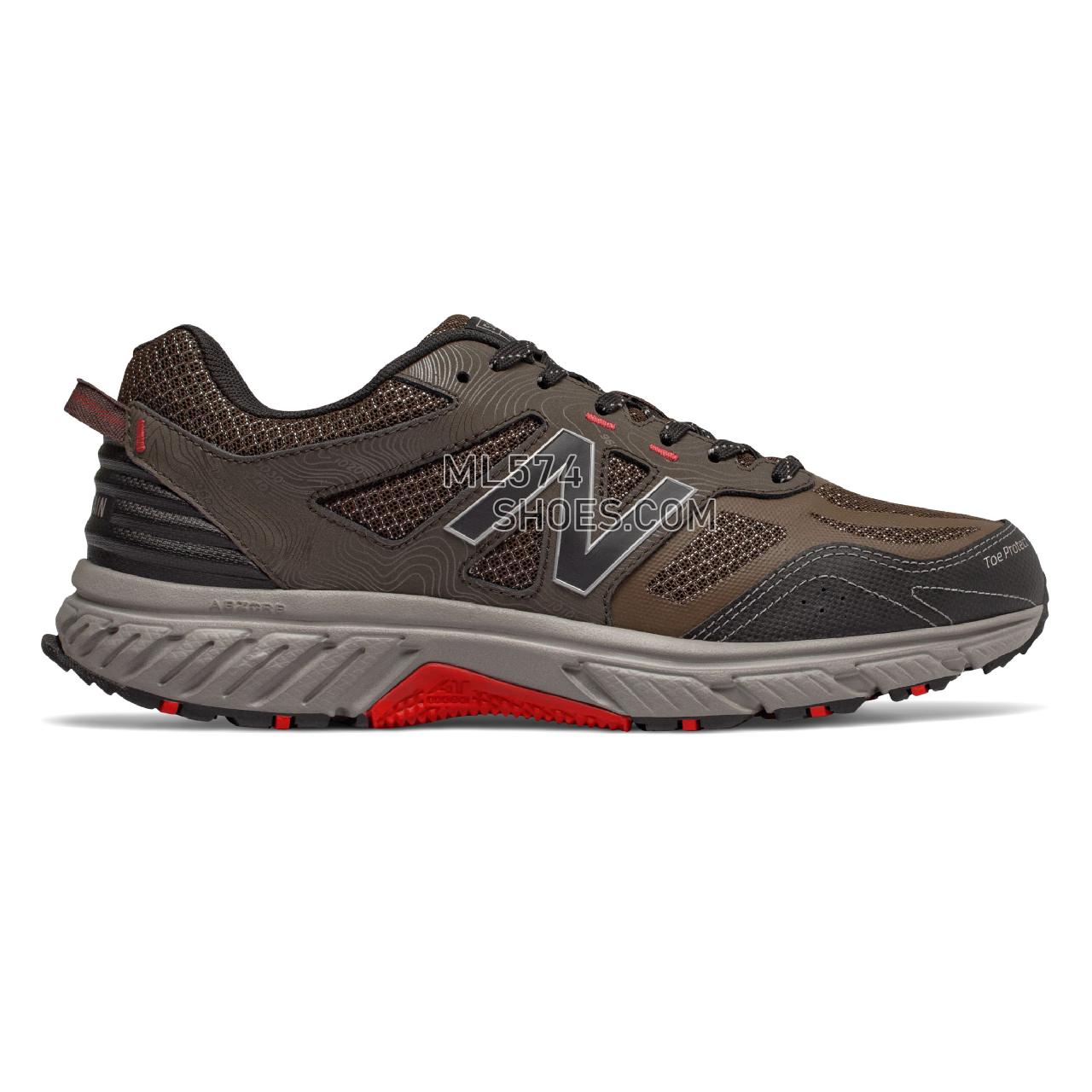 New Balance 510v4 Trail - Men's 510 - Running Chocolate with Black and Team Red - MT510CC4