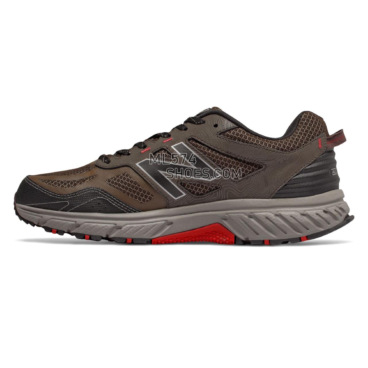 New Balance 510v4 Trail - Men's 510 - Running Chocolate with Black and Team Red - MT510CC4