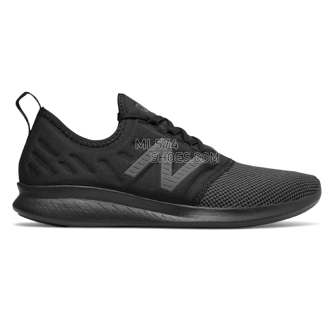 New Balance FuelCore Coast v4 - Men's 4 - Running Black with Magnet - MCSTLLK4