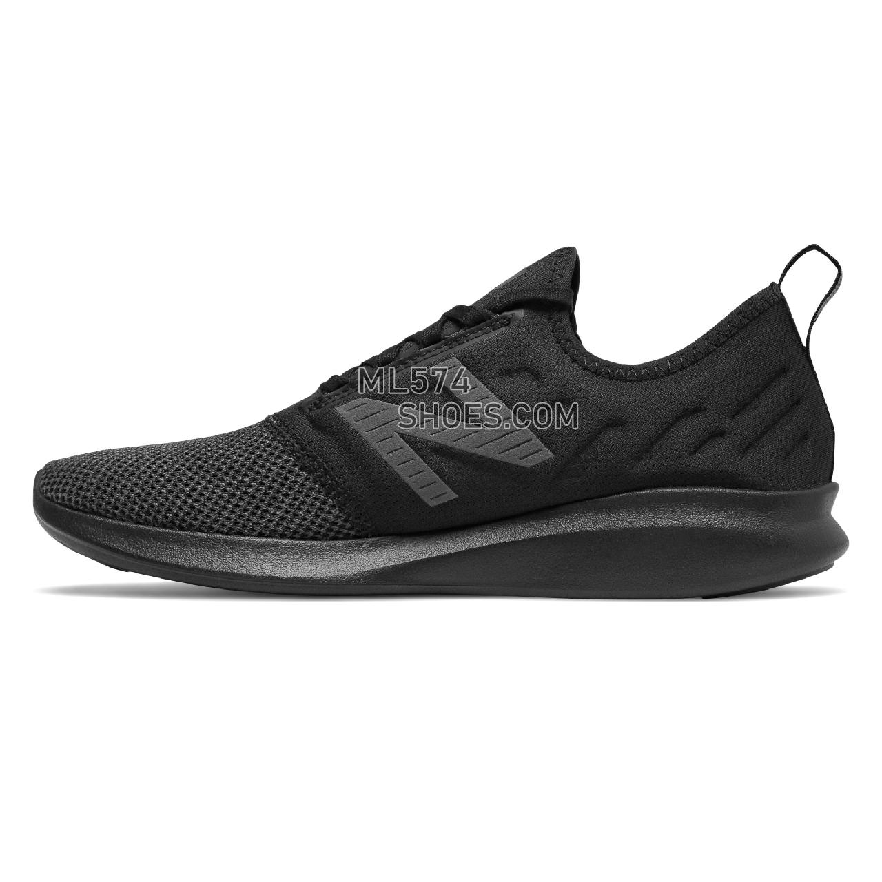 New Balance FuelCore Coast v4 - Men's 4 - Running Black with Magnet - MCSTLLK4