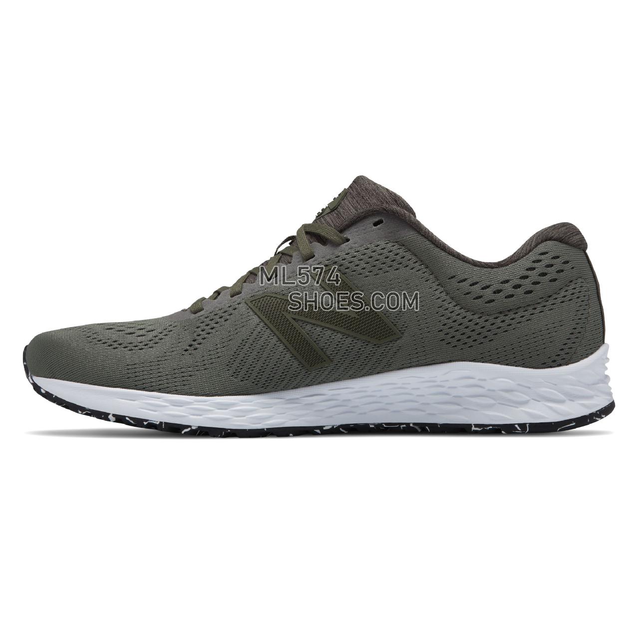 New Balance Fresh Foam Arishi Sport - Men's 1 - Running Dark Covert Green with Black - MARISSF1