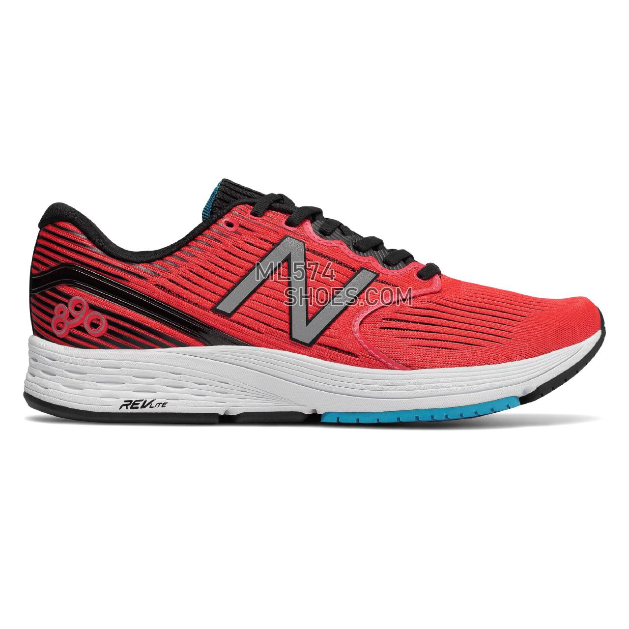 New Balance 890v6 - Men's 890 - Running Flame with Black and White - M890FB6