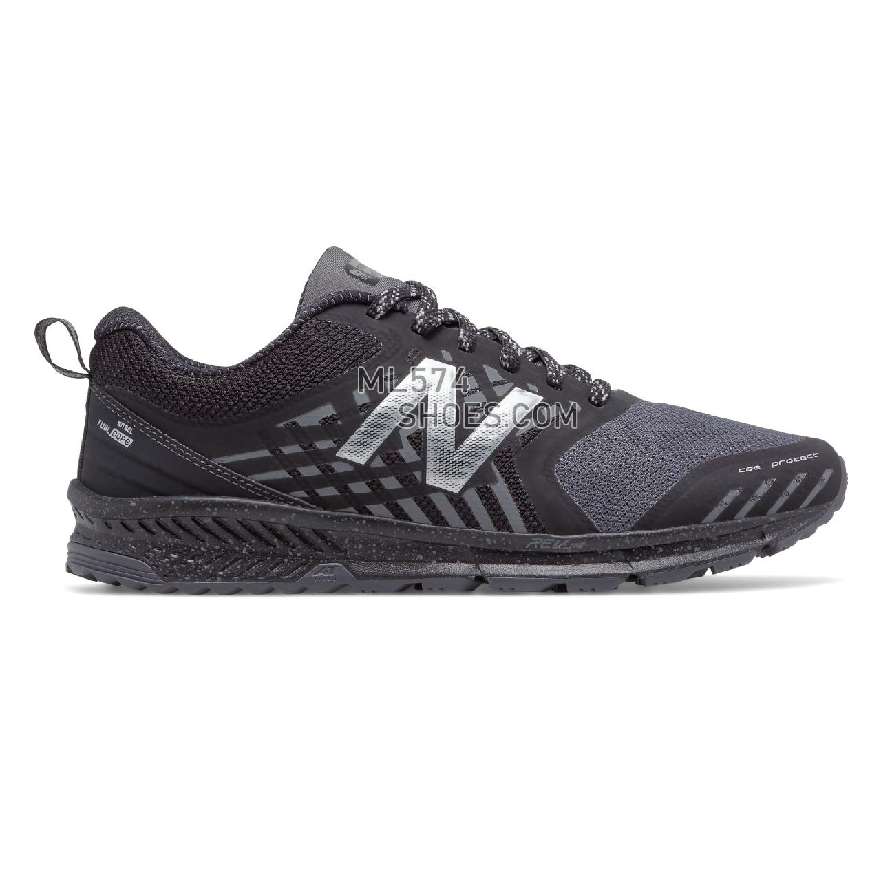 New Balance FuelCore NITREL Trail - Men's 1 - Running Black with Castlerock - MTNTRLG1