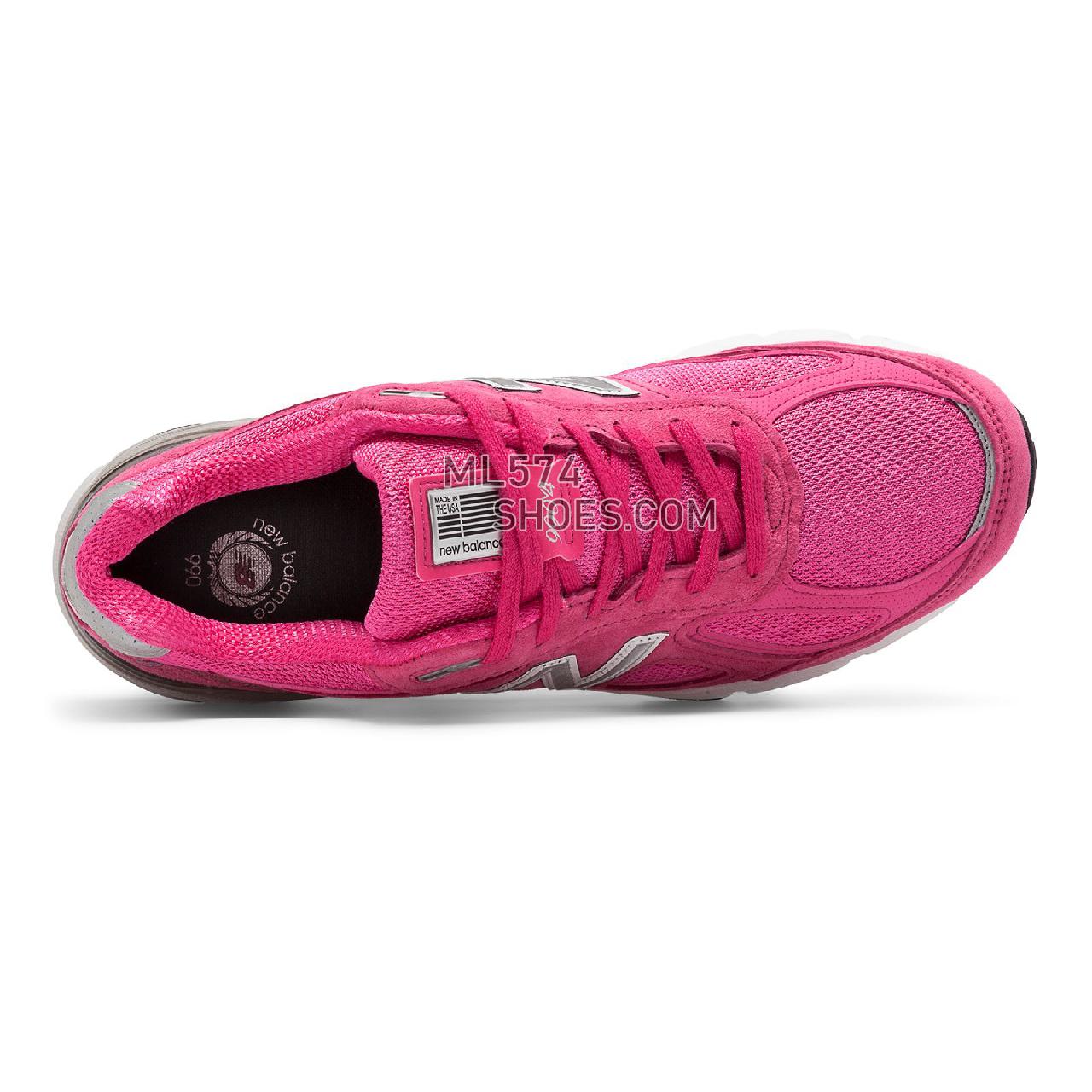 New Balance Mens 990v4 Made in US Pink Ribbon - Men's 990 - Running Komen Pink - M990KM4