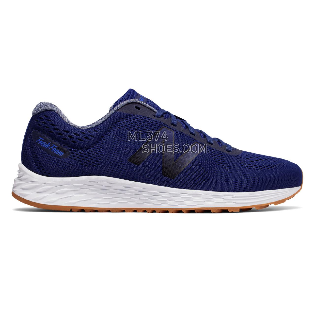 New Balance Fresh Foam Arishi - Men's 1 - Running Tempest with Black and Vivid Cobalt Blue - MARISLP1