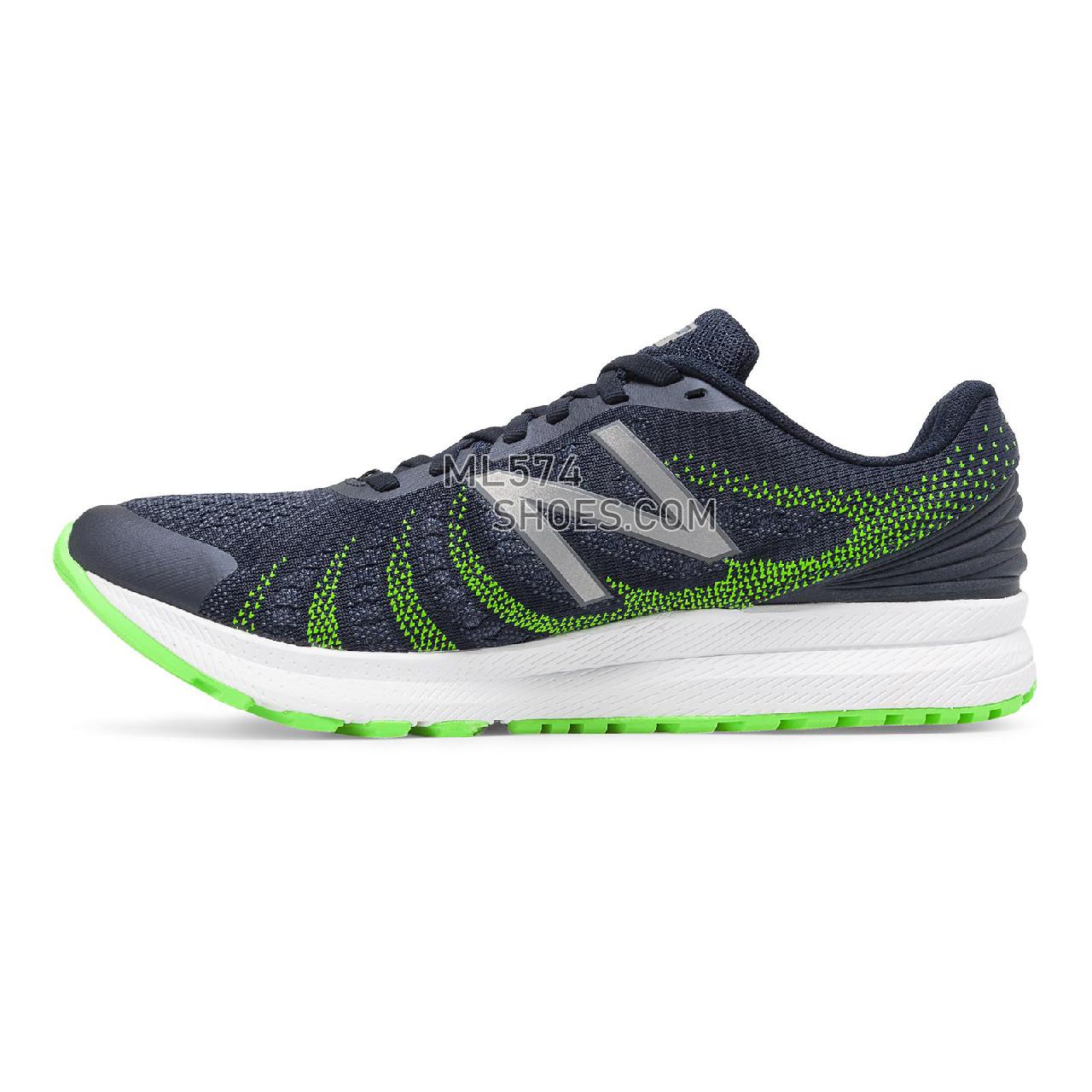 New Balance FuelCore Rush v3 - Men's 3 - Running Navy with Lime - MRUSHNL3