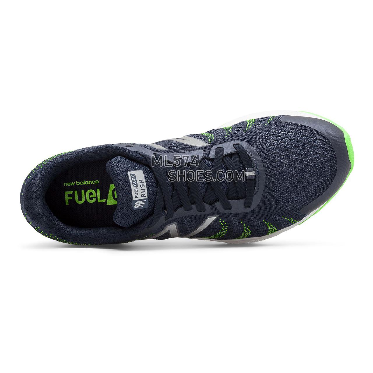 New Balance FuelCore Rush v3 - Men's 3 - Running Navy with Lime - MRUSHNL3