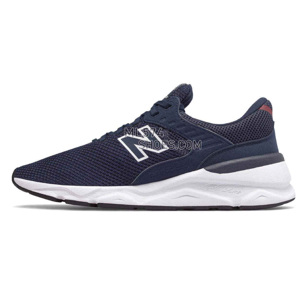 New Balance X-90 - Men's 90 - Classic Pigment with Mercury Red - MSX90CRF