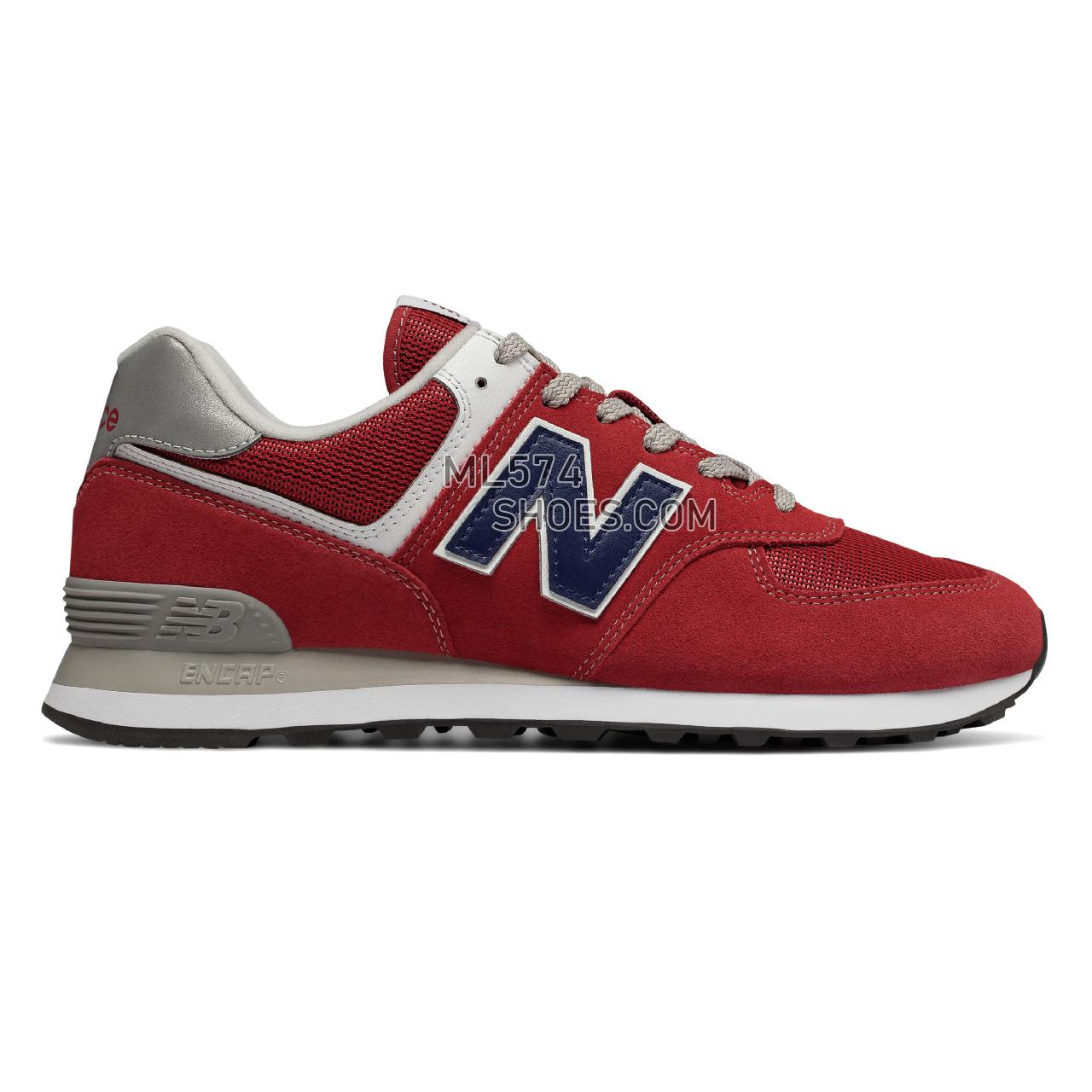 New Balance 574 - Men's 574 - Classic Red with Blue - ML574ATR