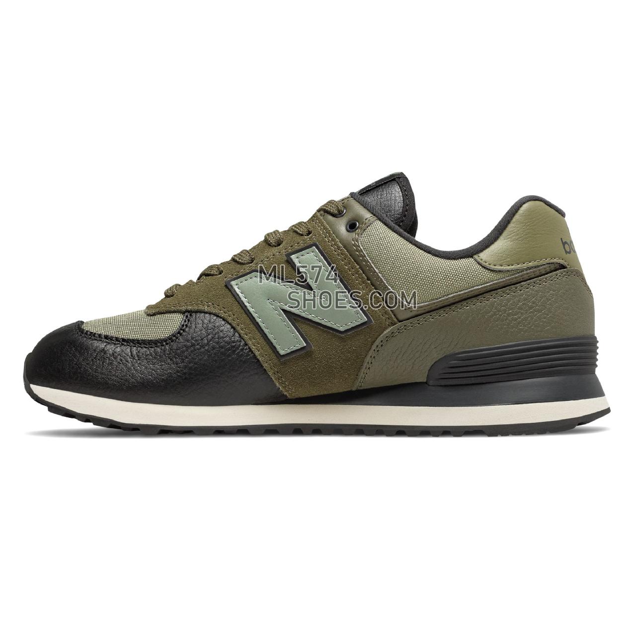 New Balance 574 - Men's 574 - Classic Covert Green with Trumph Green - ML574LHA