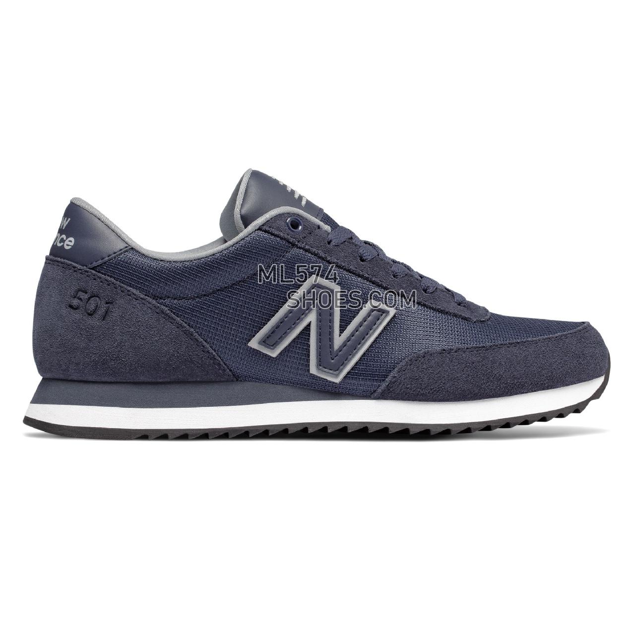 New Balance 501 Ripple Sole - Men's 501 - Classic Navy with Silver Mink - MZ501CRA