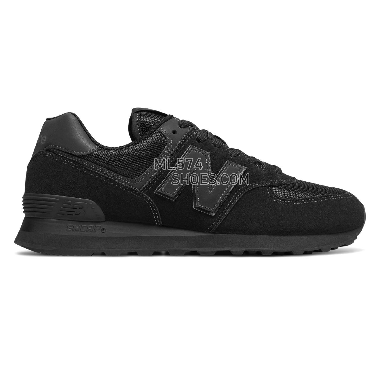 New Balance 574 - Men's 574 - Classic Blackout - ML574ETE