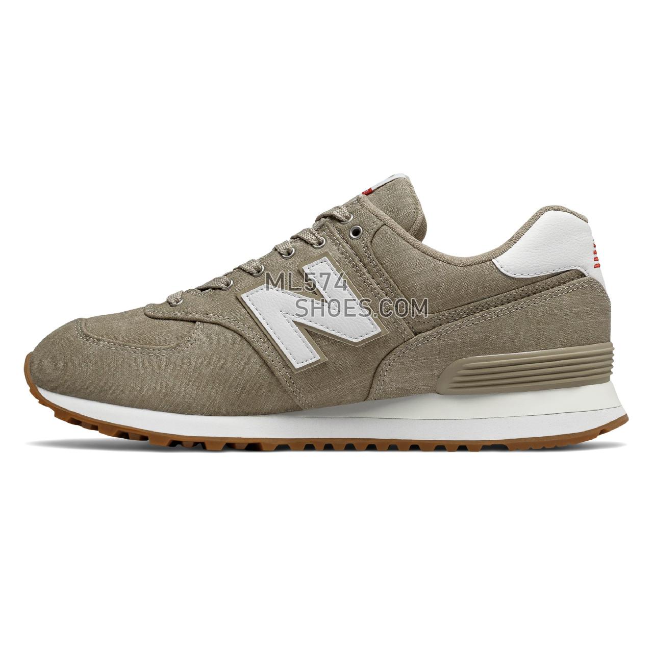 New Balance 574 Beach Chambray - Men's 574 - Classic Beige with White - ML574YLG