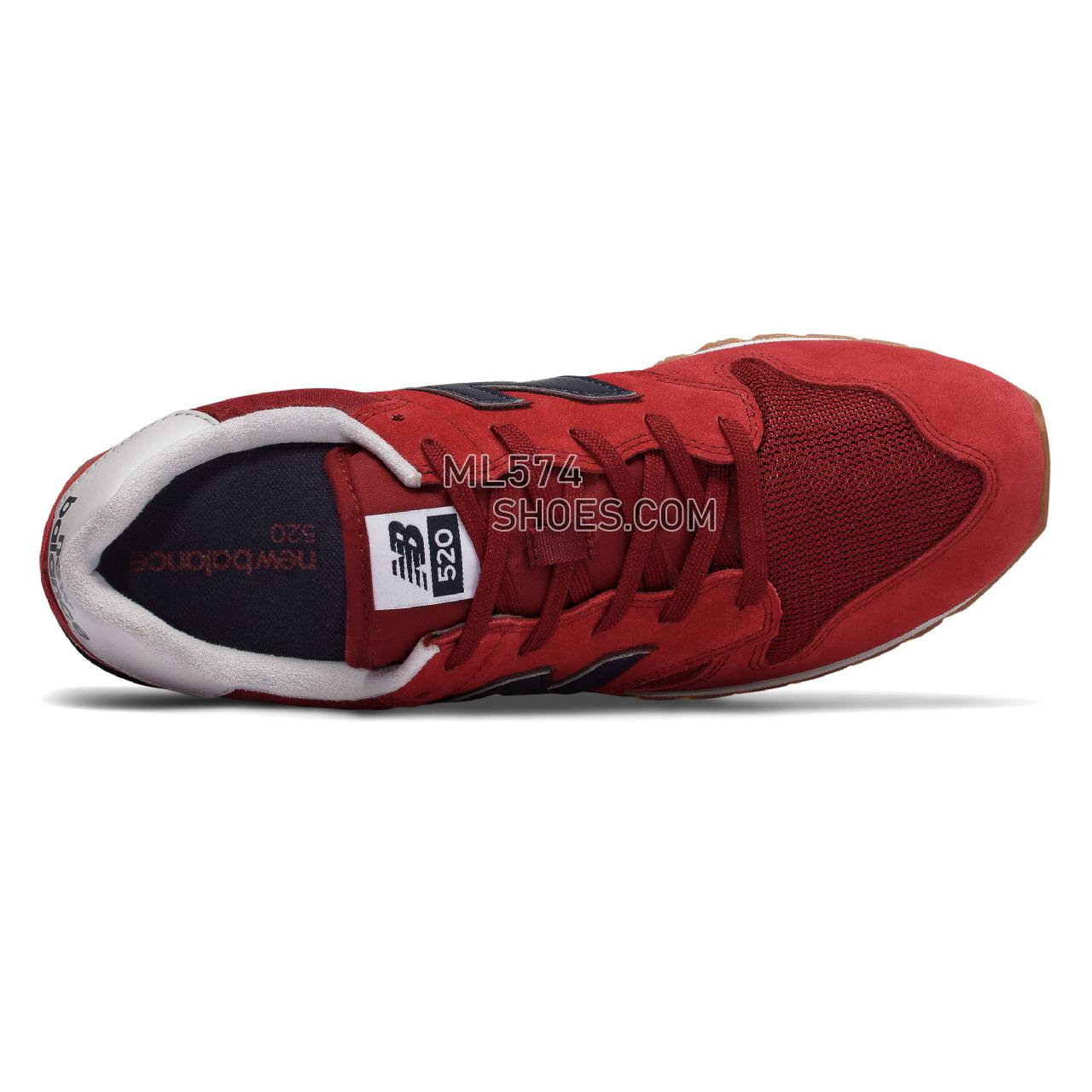 New Balance 520 - Unisex 520 - Classic Scarlet with Outerspace - U520EK