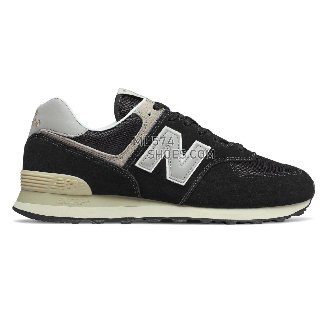 New Balance 574 - Men's 574 - Classic Black with Bone - ML574GYF