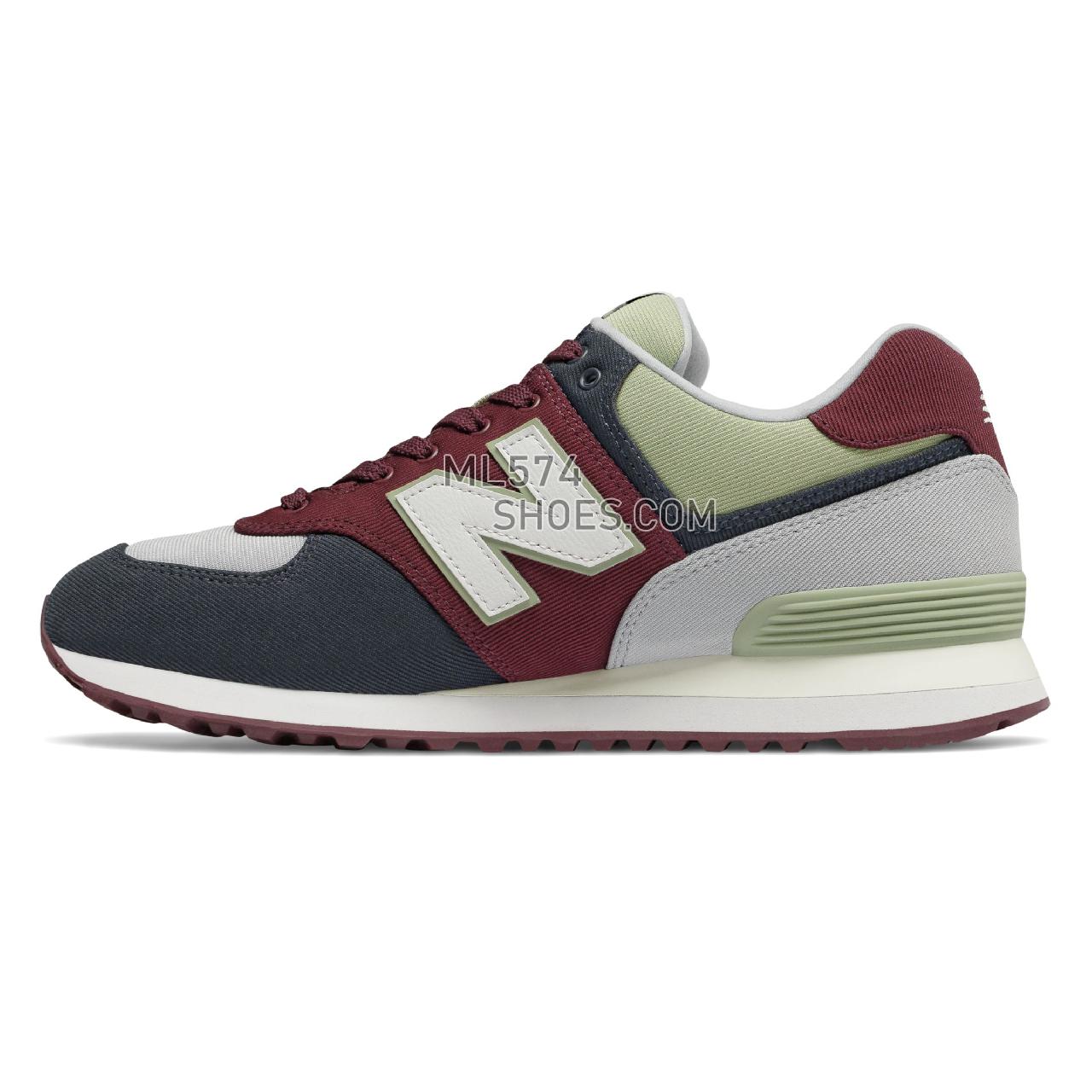 New Balance 574 - Men's 574 - Classic Burgundy with Light Cyclone - ML574INE