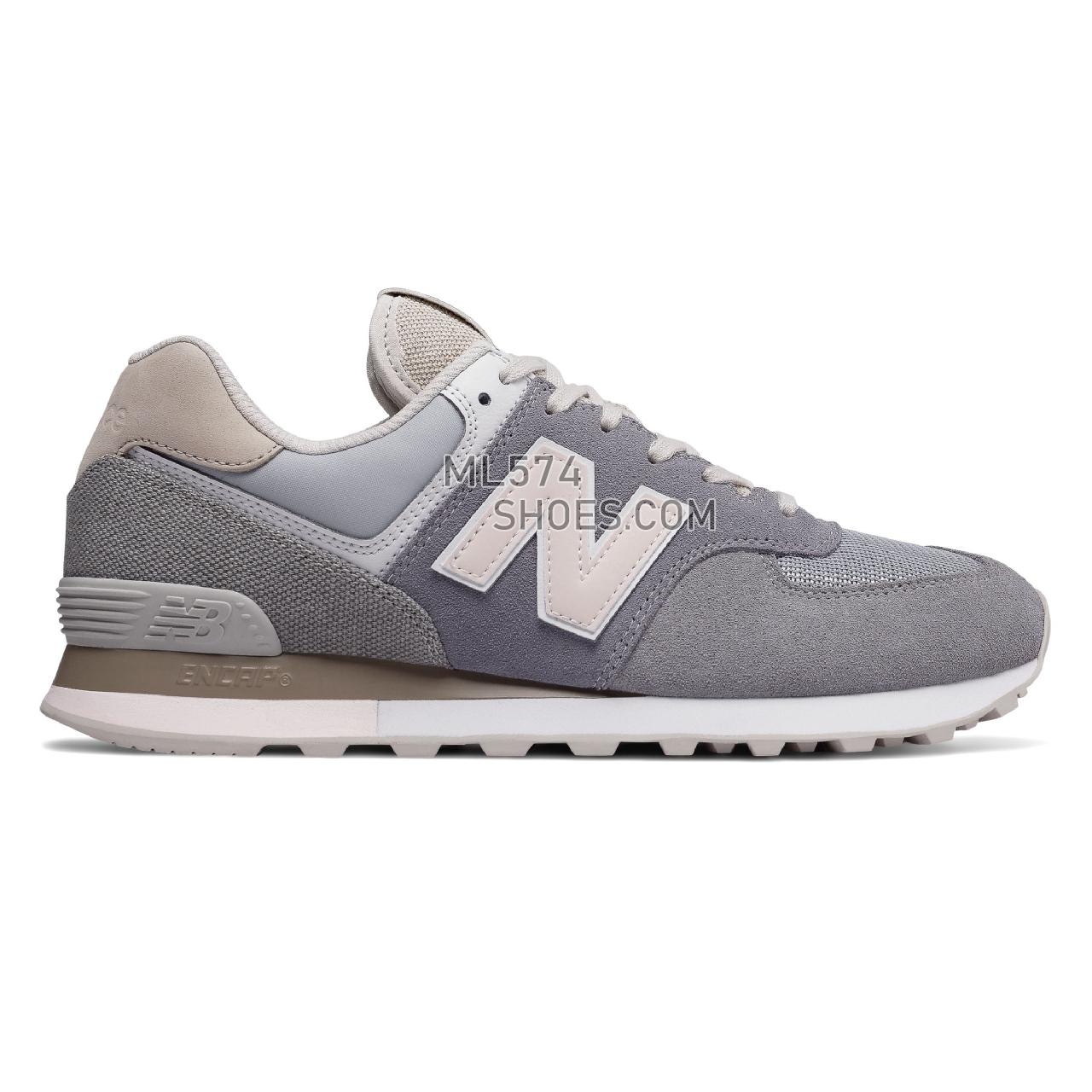 New Balance 574 Retro Surf - Men's 574 - Classic Gunmetal with Pink - ML574BSG