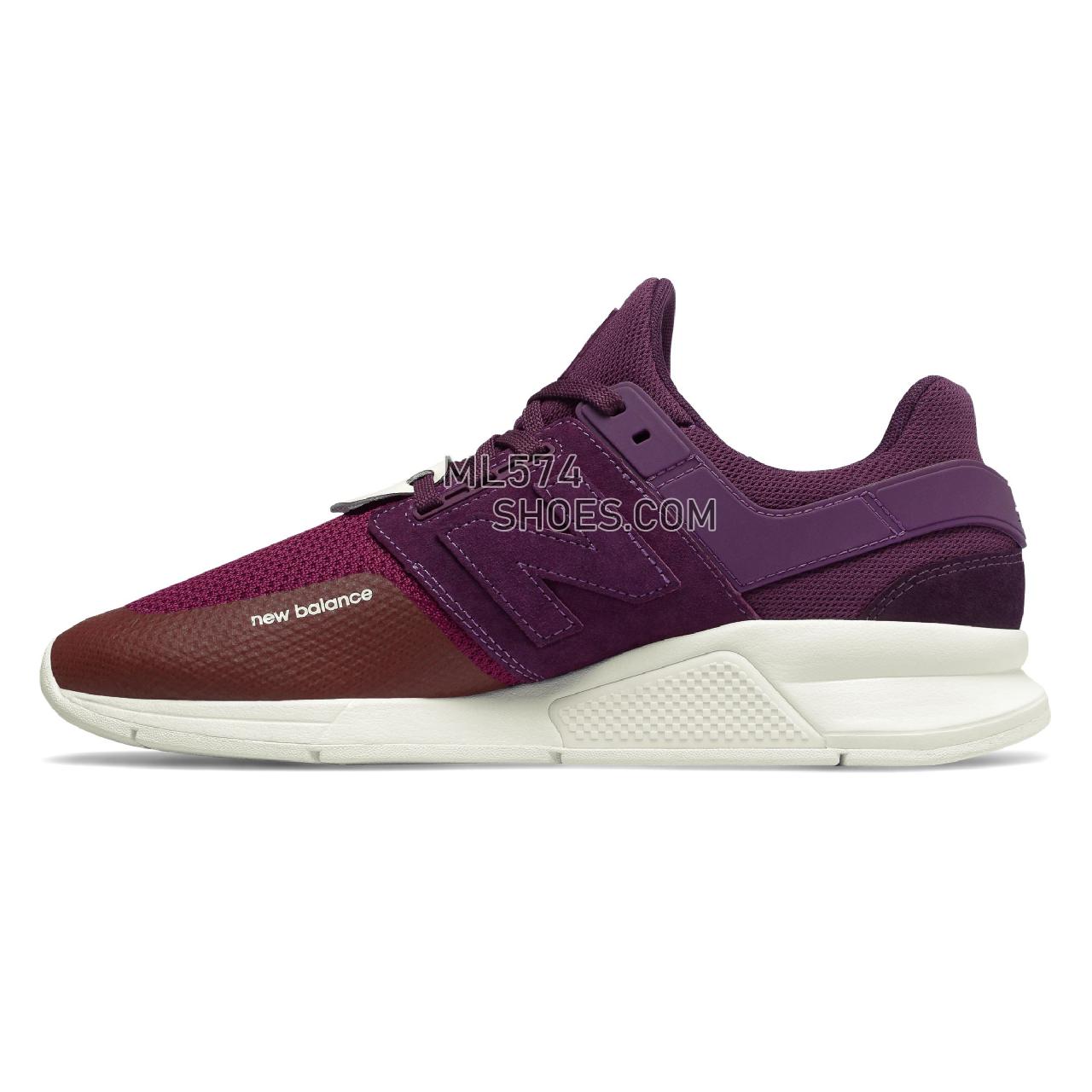 New Balance 247 Time Zone - Men's 247 - Classic Plum Purple with NB Scarlet - MS247NTK