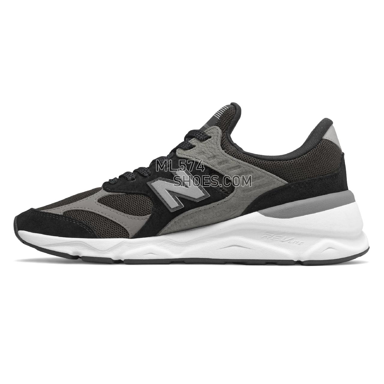 New Balance X-90 - Men's 90 - Classic Black with Castlerock - MSX90RLB