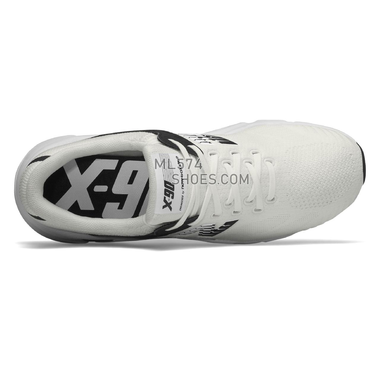 New Balance X-90 - Men's 90 - Classic White with Black - MSX90PLE