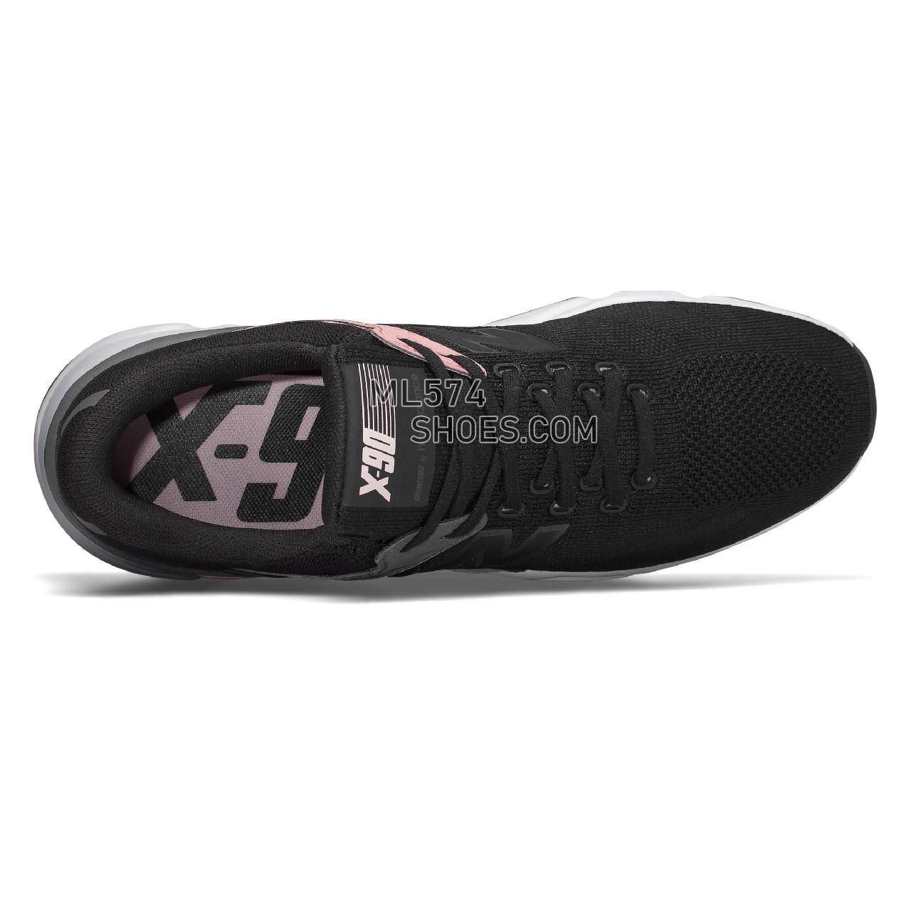 New Balance X-90 - Men's 90 - Classic Black with Himalayan Pink - MSX90HTC