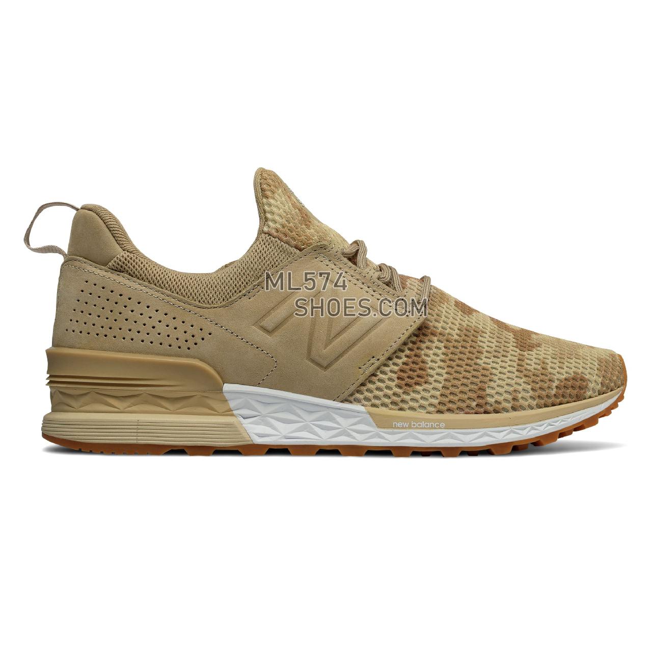 New Balance 574 Sport Decon - Men's 574 - Classic Incense with Tan - MS574DCB