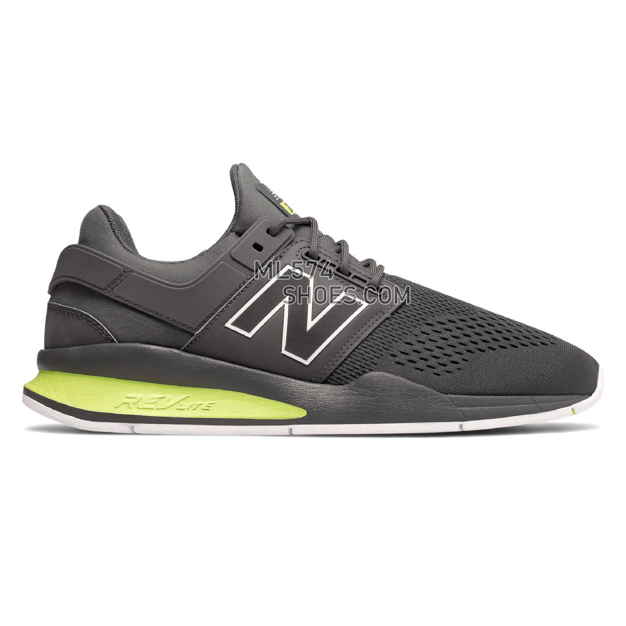 New Balance 247 - Men's 247 - Classic Magnet with Solar Yellow - MS247TG