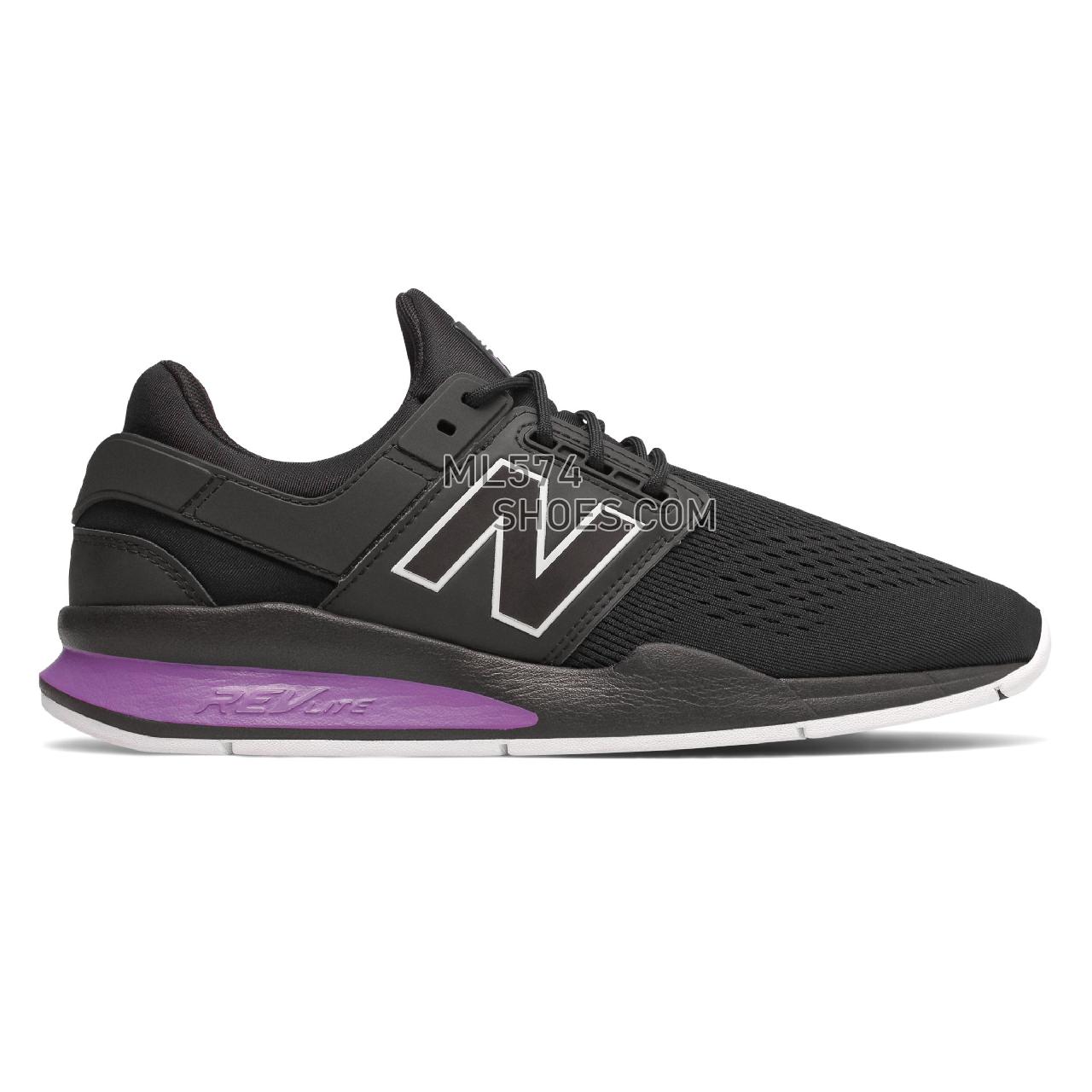 New Balance 247 - Men's 247 - Classic Black with Faded Violet - MS247TO
