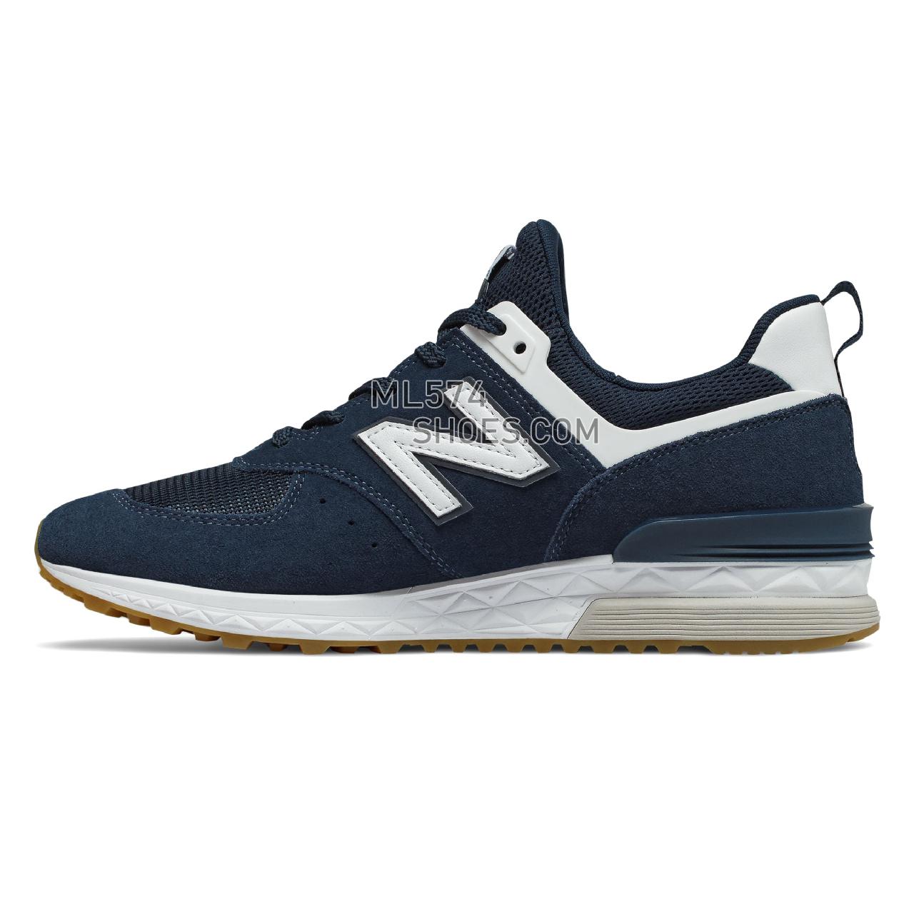 New Balance 574 Sport - Men's 574 - Classic Vintage Indigo with White - MS574FCN