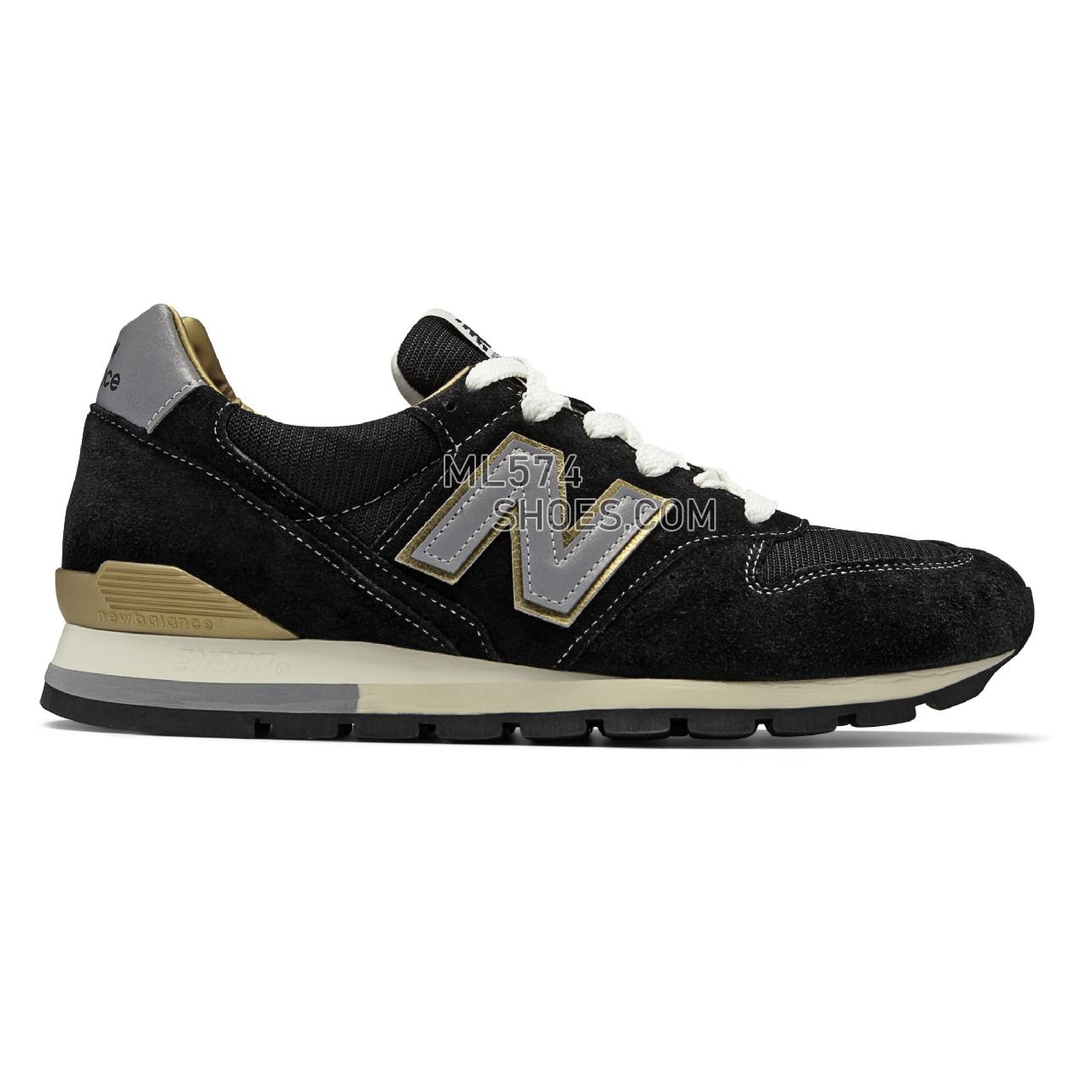 New Balance 996 Made in US - Men's 996 - Classic Black with Silver - ML996EK