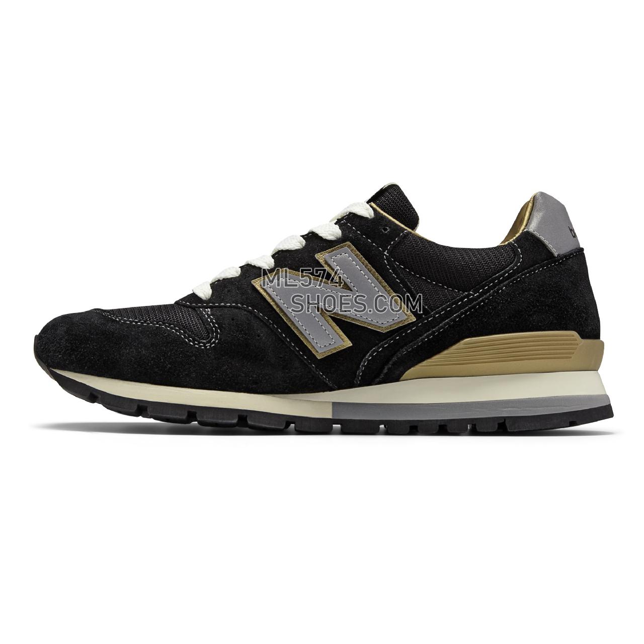 New Balance 996 Made in US - Men's 996 - Classic Black with Silver - ML996EK