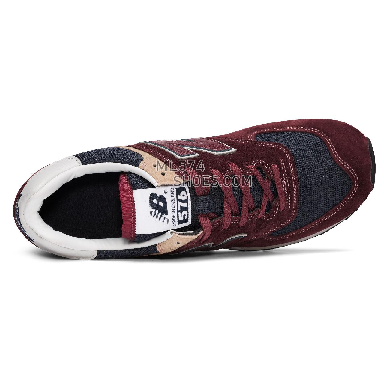New Balance 576 Made in UK - Men's 576 - Classic Maroon - OM576OBN