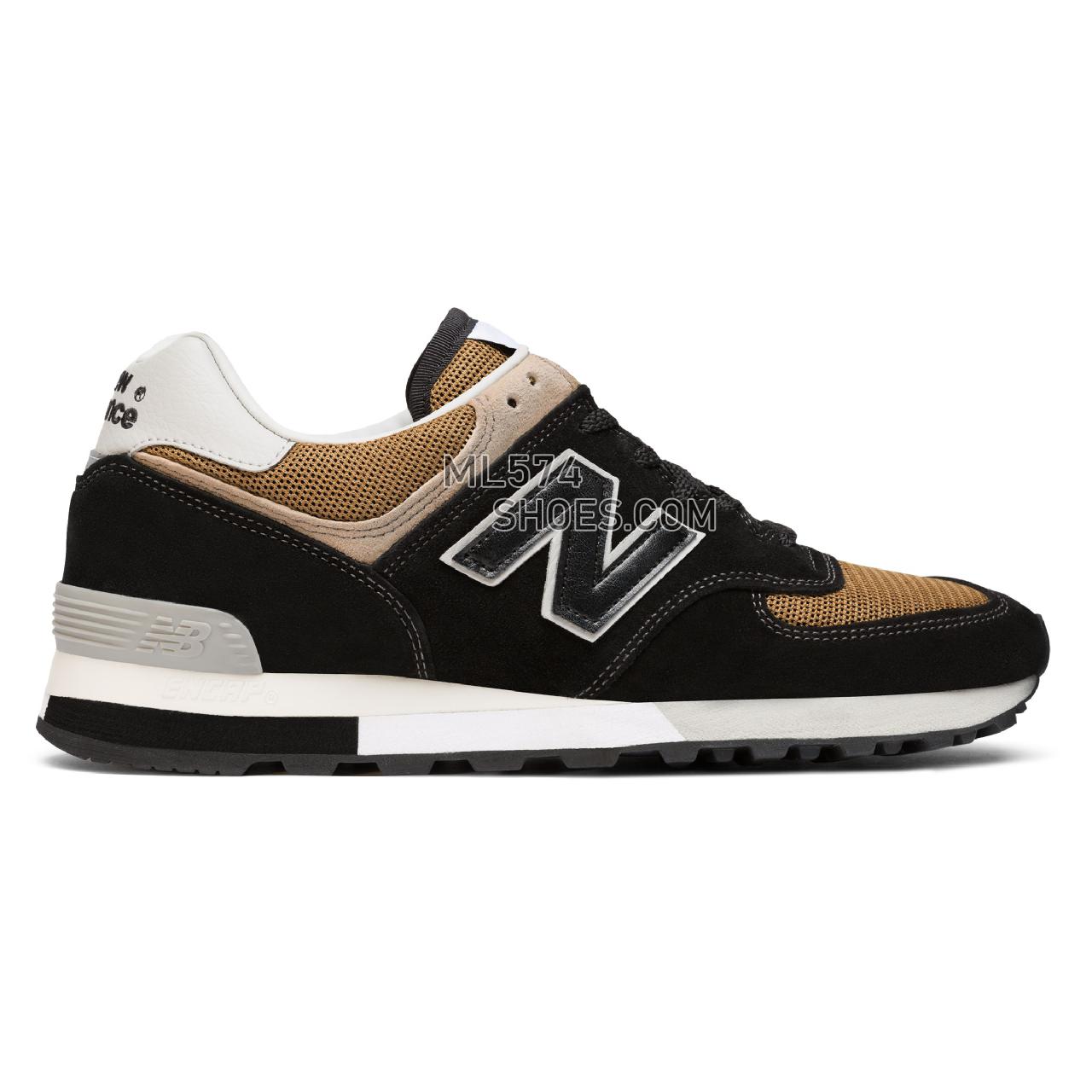New Balance 576 Made in UK - Men's 576 - Classic Black with Mustard Yellow - OM576OKT