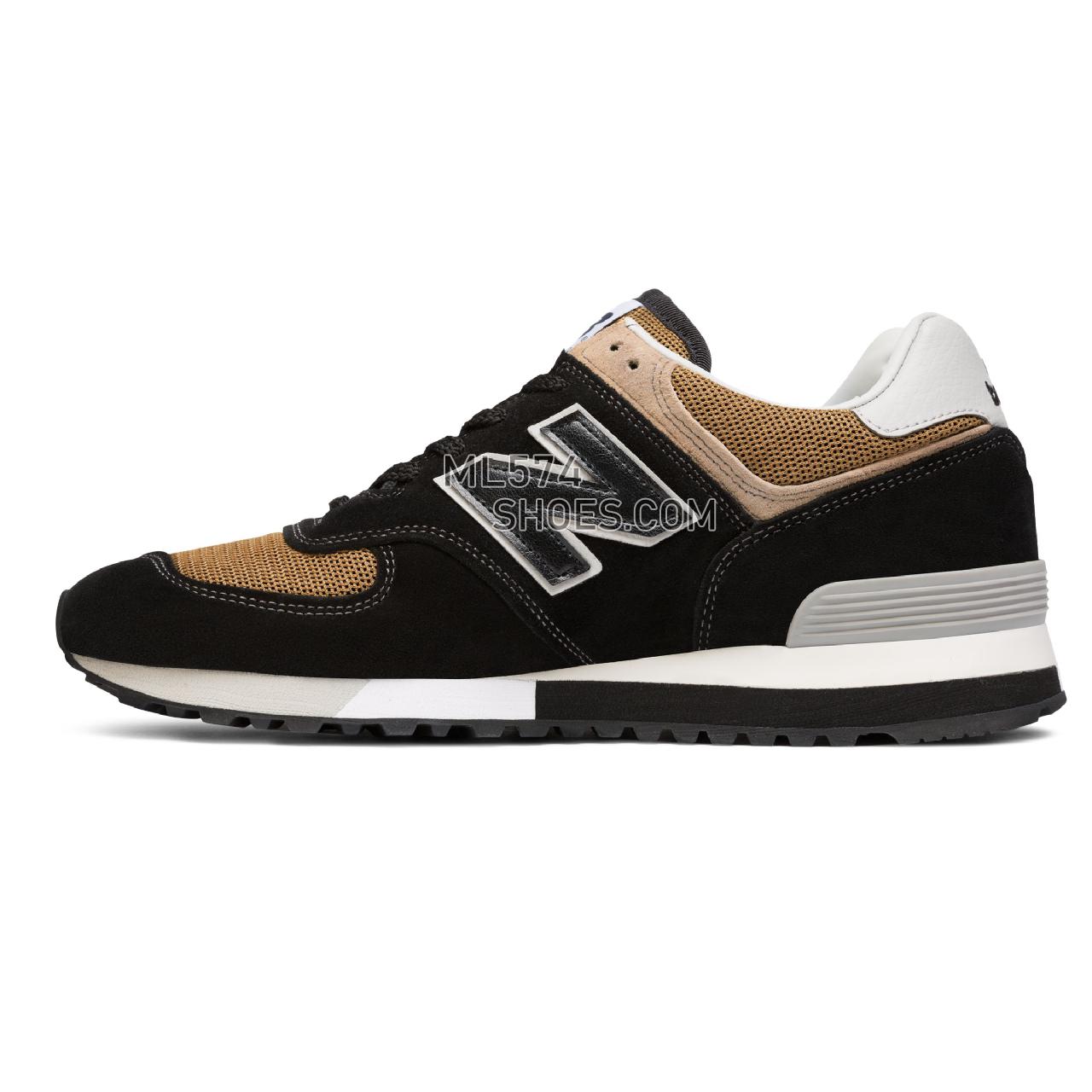 New Balance 576 Made in UK - Men's 576 - Classic Black with Mustard Yellow - OM576OKT