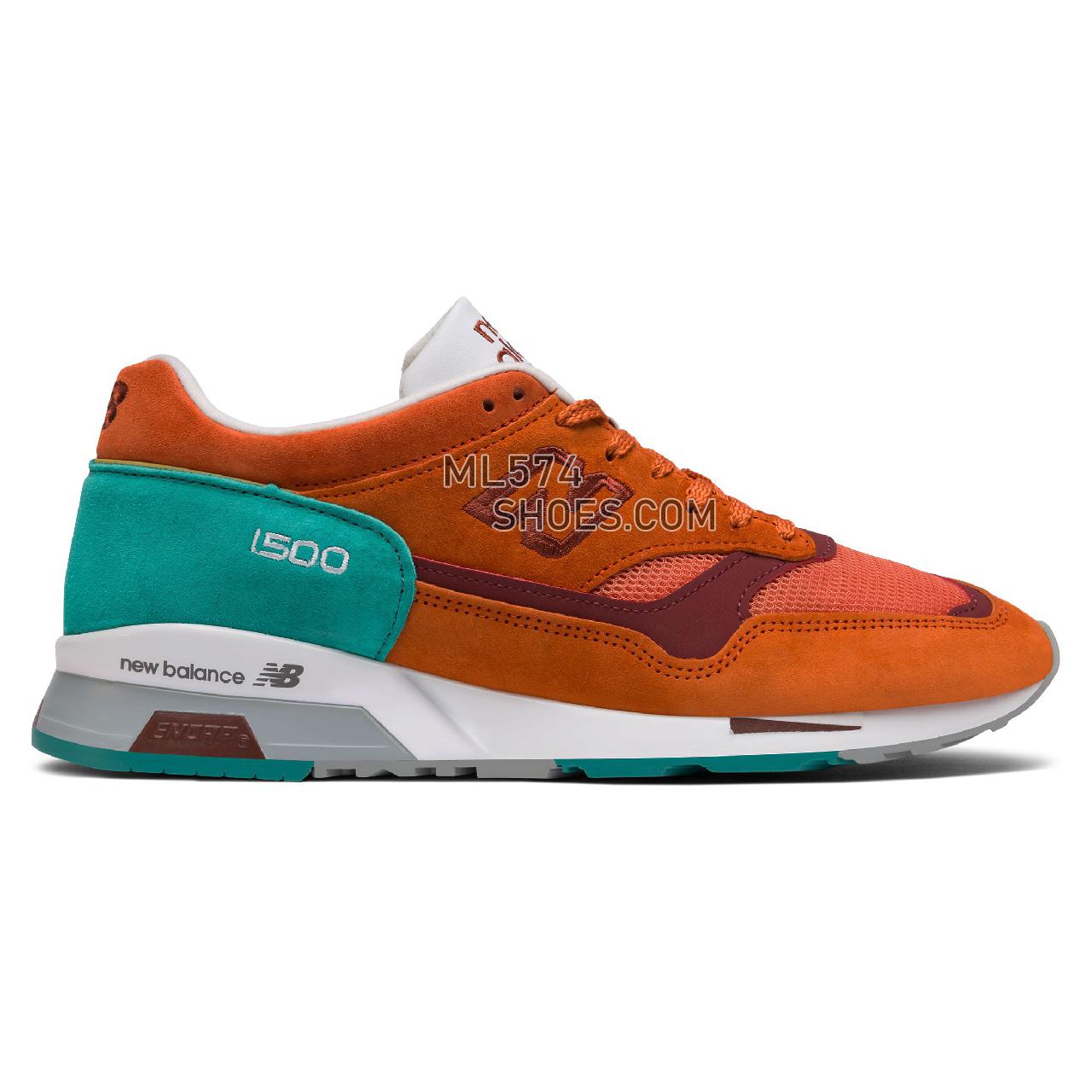 New Balance 1500 Made in UK - Men's 1500 - Classic Orange Popsicle with Porcelain Green - M1500SU