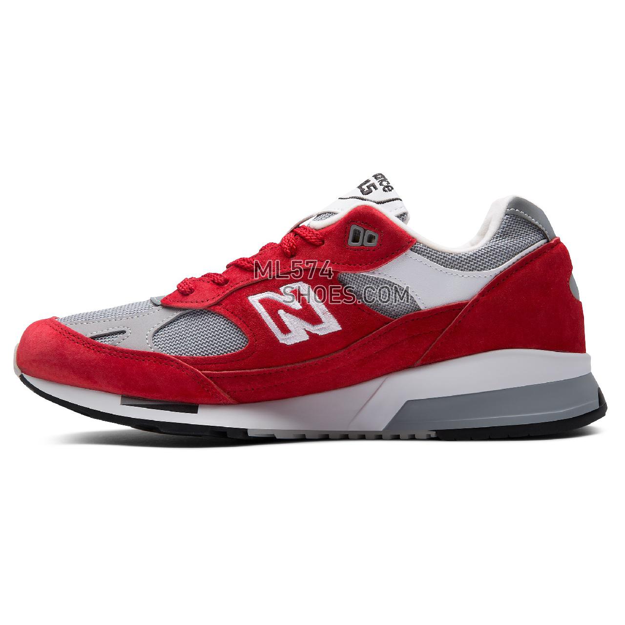 New Balance 991.5 Made in UK - Men's 9915 - Classic Red with Grey and White - M9915AA