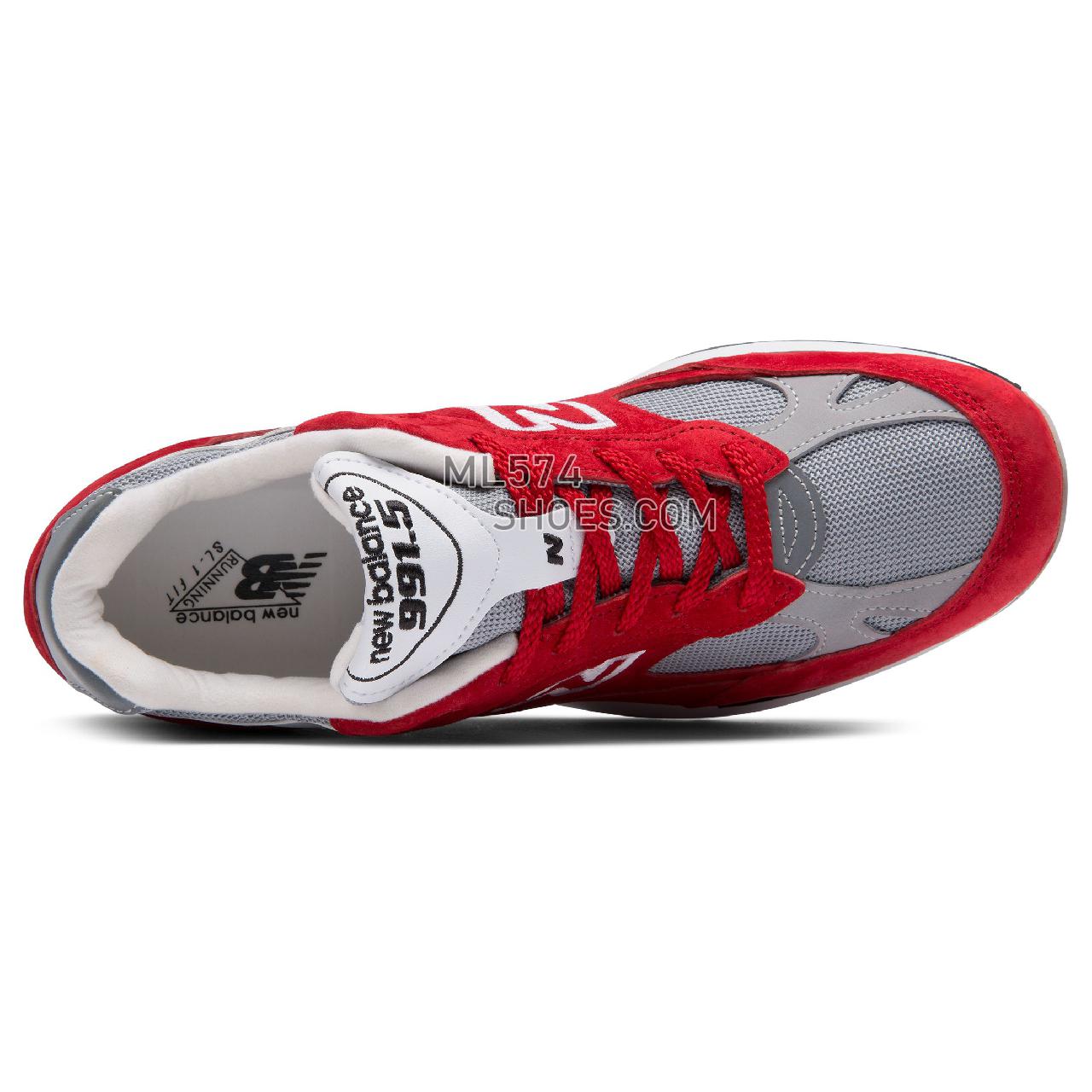 New Balance 991.5 Made in UK - Men's 9915 - Classic Red with Grey and White - M9915AA