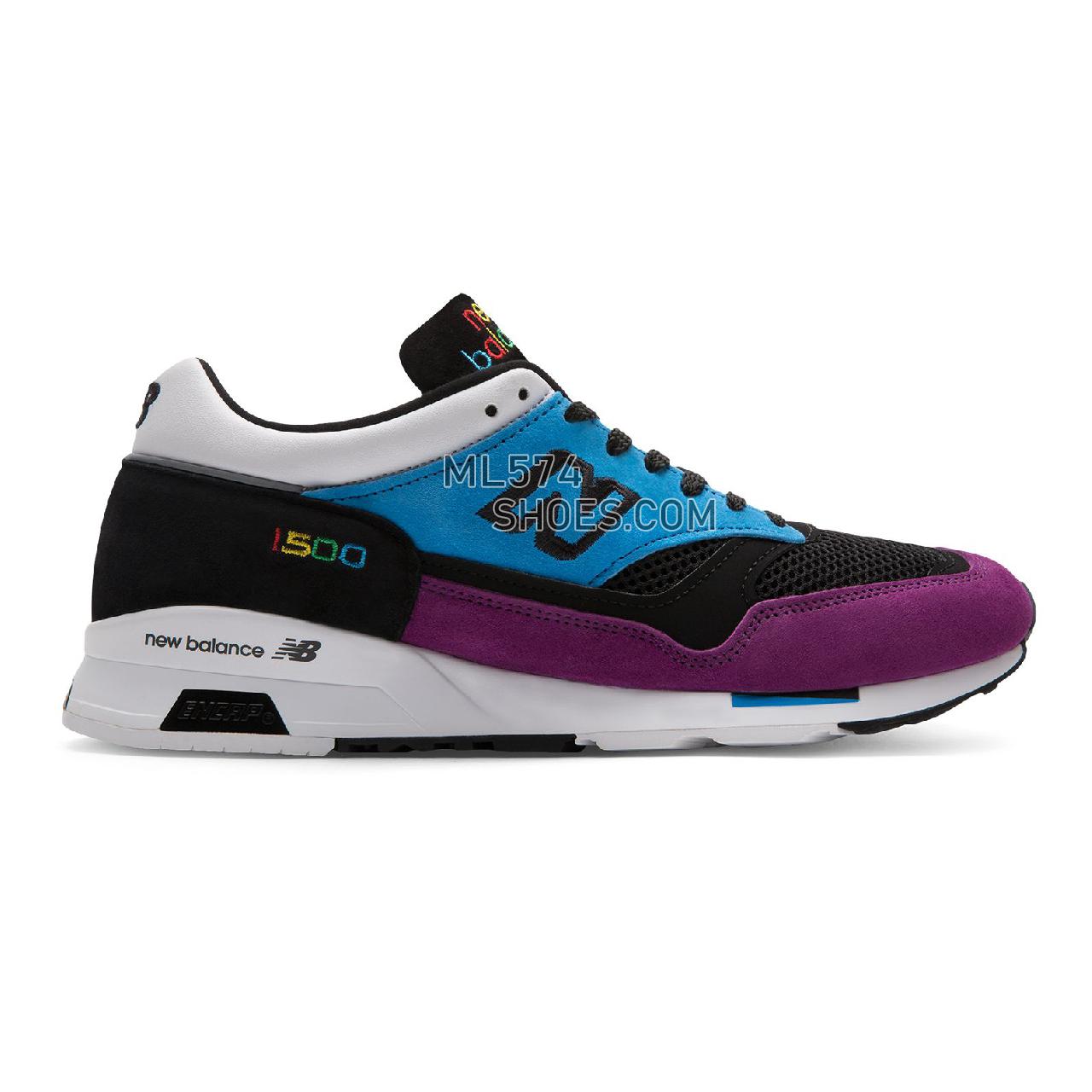 New Balance 1500 Made in UK - Men's 1500 - Classic Maldives Blue with Black and Purple - M1500CBK