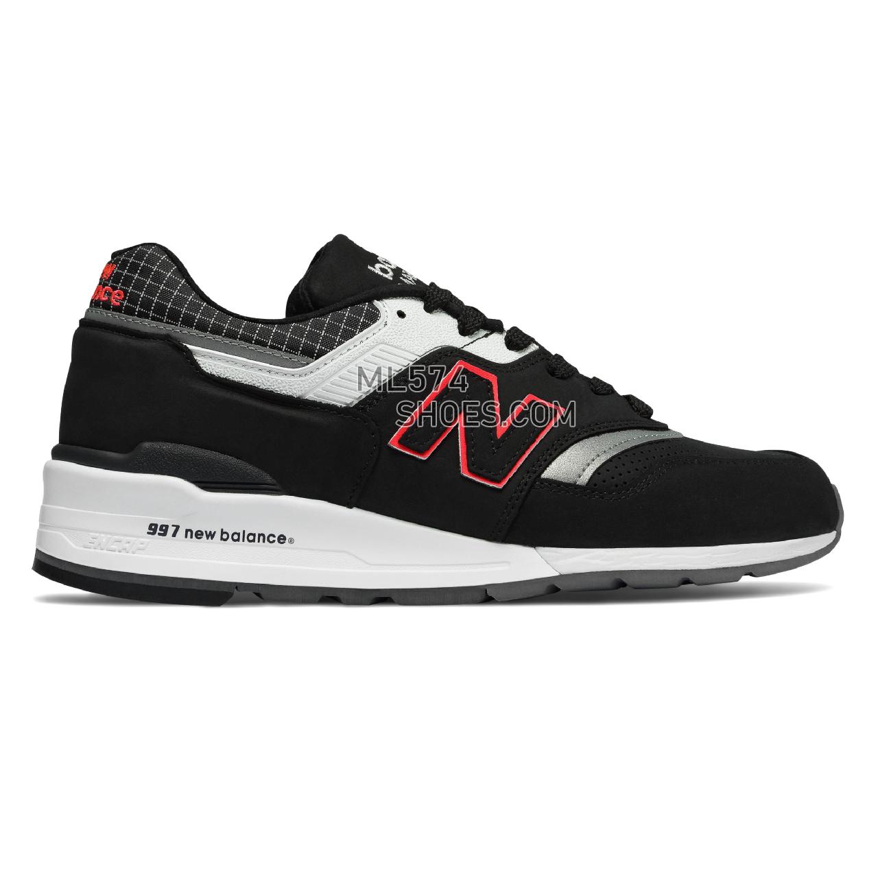 New Balance 997 Made in US Color Spectrum - Men's 997 - Classic Black with White and Red - M997CR