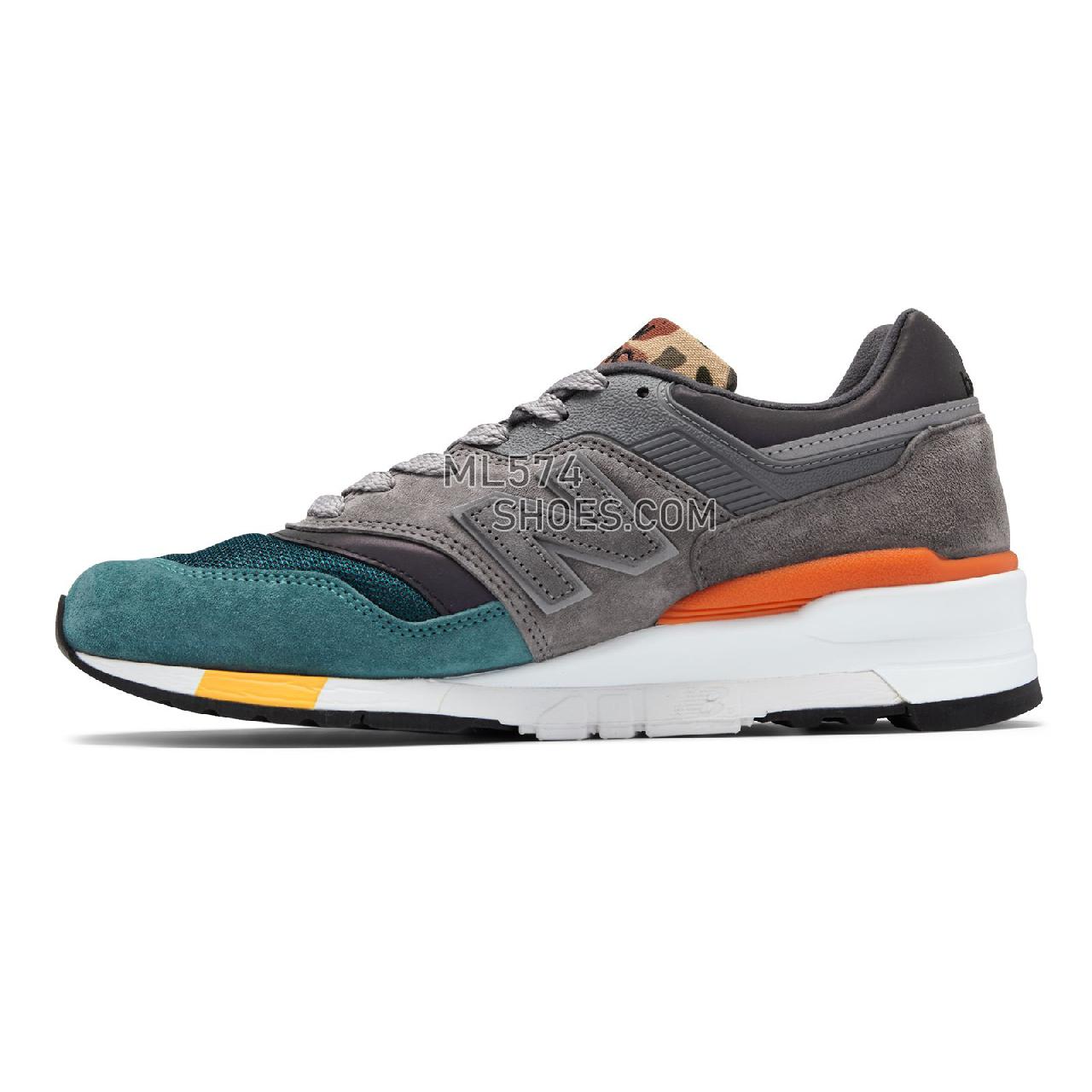 New Balance 997 Made in US - Men's 997 - Classic Grey with Teal - M997NM