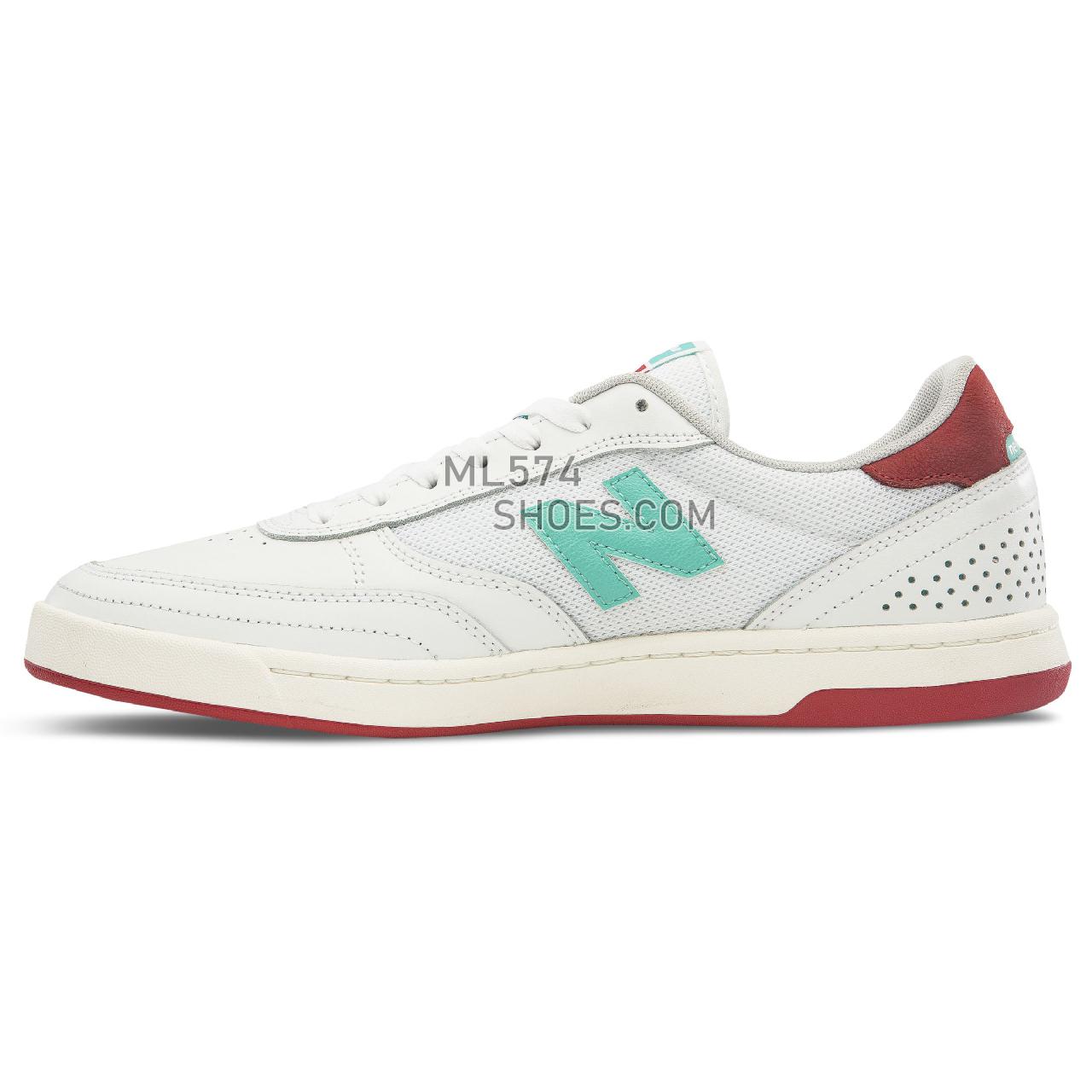 New Balance 440 - Men's 440 - Classic White with Teal - NM440TOM