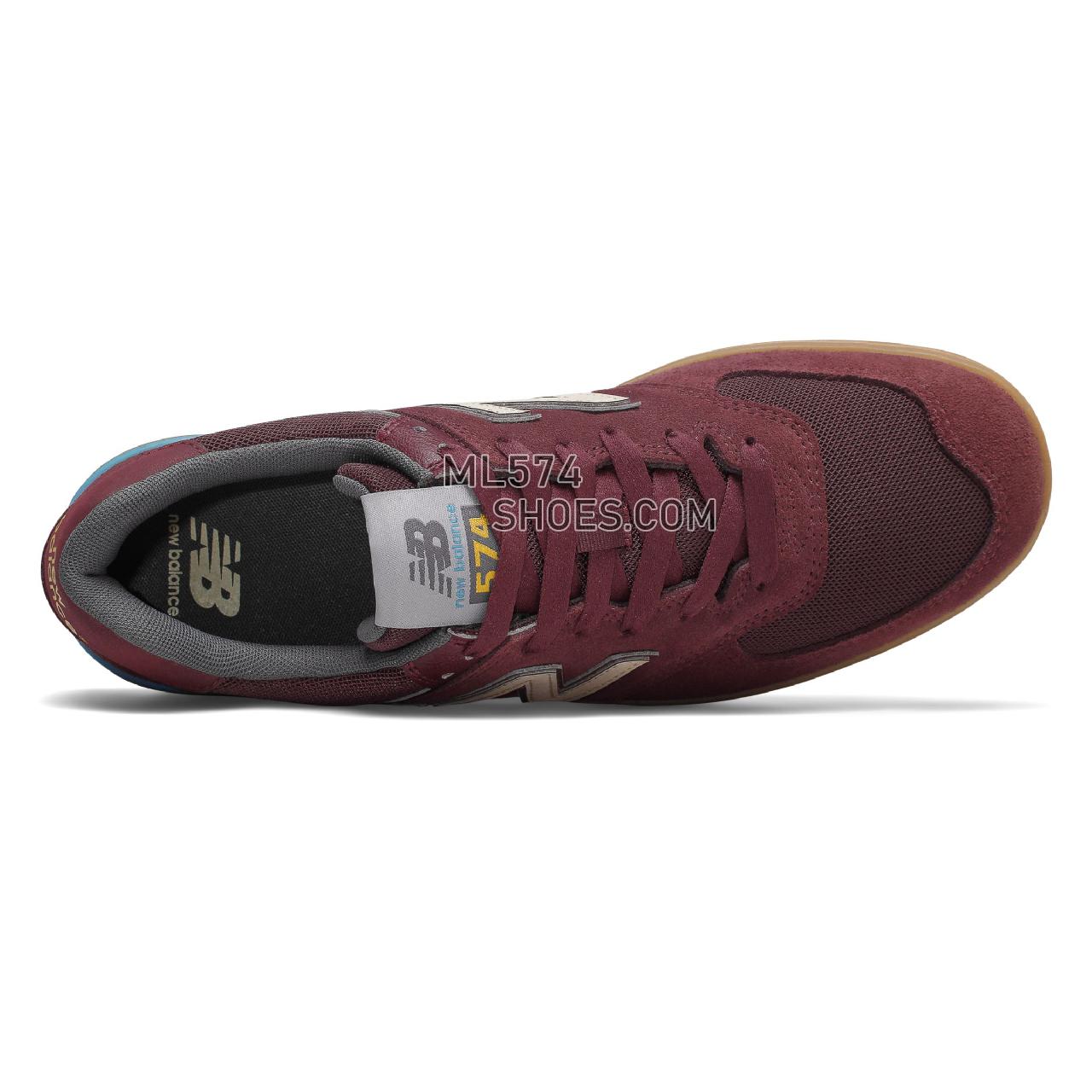 New Balance AM574 - Men's 574 - Classic Burgundy - AM574LTO