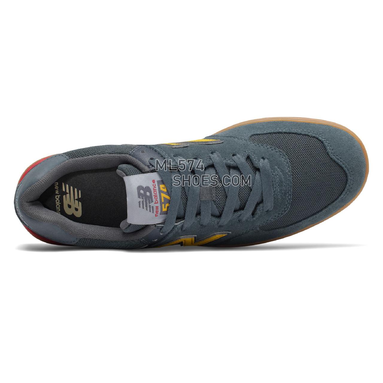 New Balance AM574 - Men's 574 - Classic Navy with Gum - AM574TNS