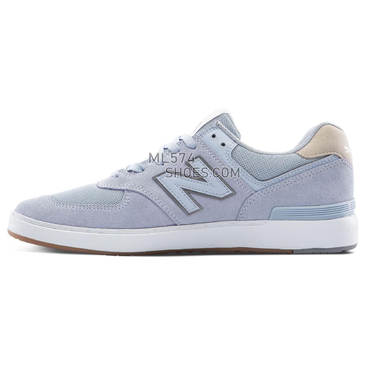 New Balance AM574 - Men's 574 - Classic Light Blue with White - AM574LBL