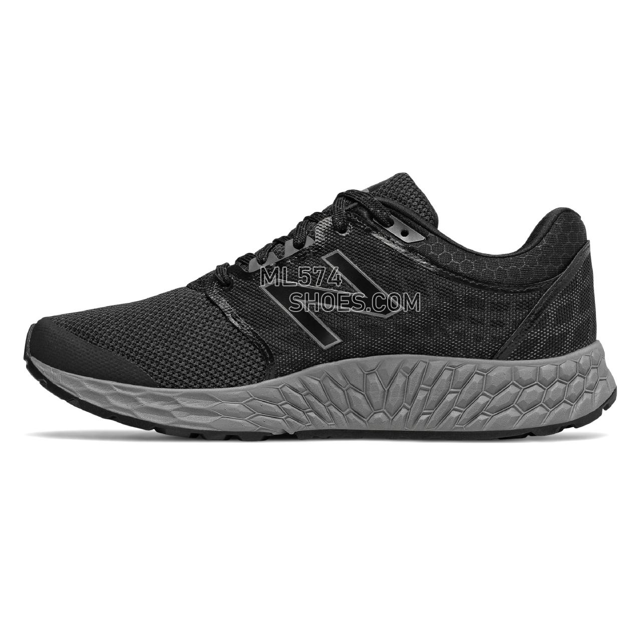 New Balance Fresh Foam 1165 - Men's 1165 - Walking Black with Grey - MW1165BK