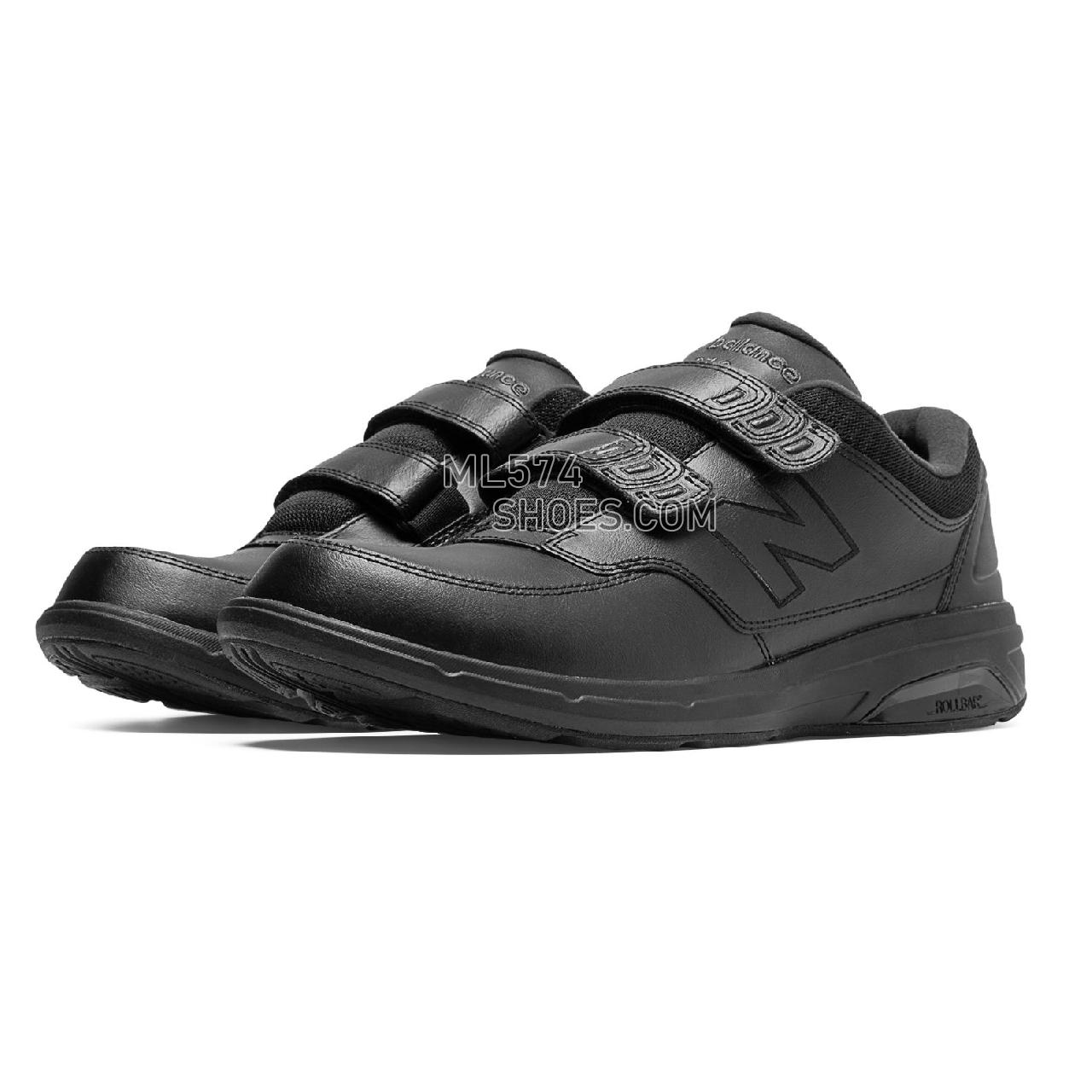 New Balance Men's Hook and Loop 813 - Men's 813 - Walking Black - MW813HBK